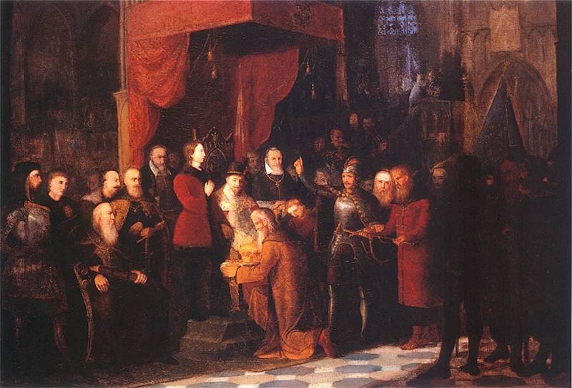 Coronation of the first king A.D. 1001 by Jan Matejko