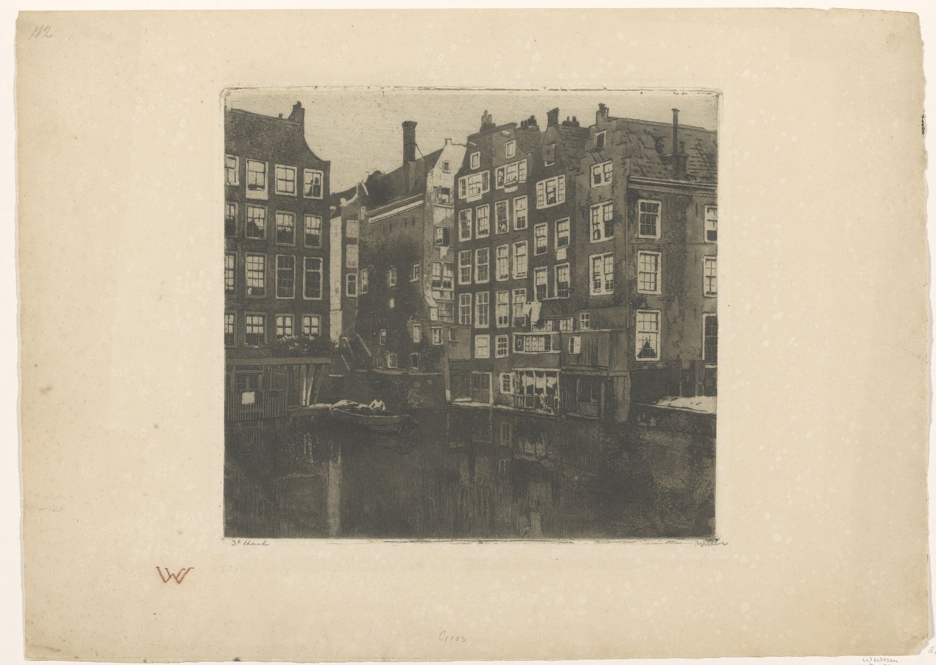 Oudezijds Voorburgwal en de Oudezijds Kolk in Amsterdam by Willem Witsen