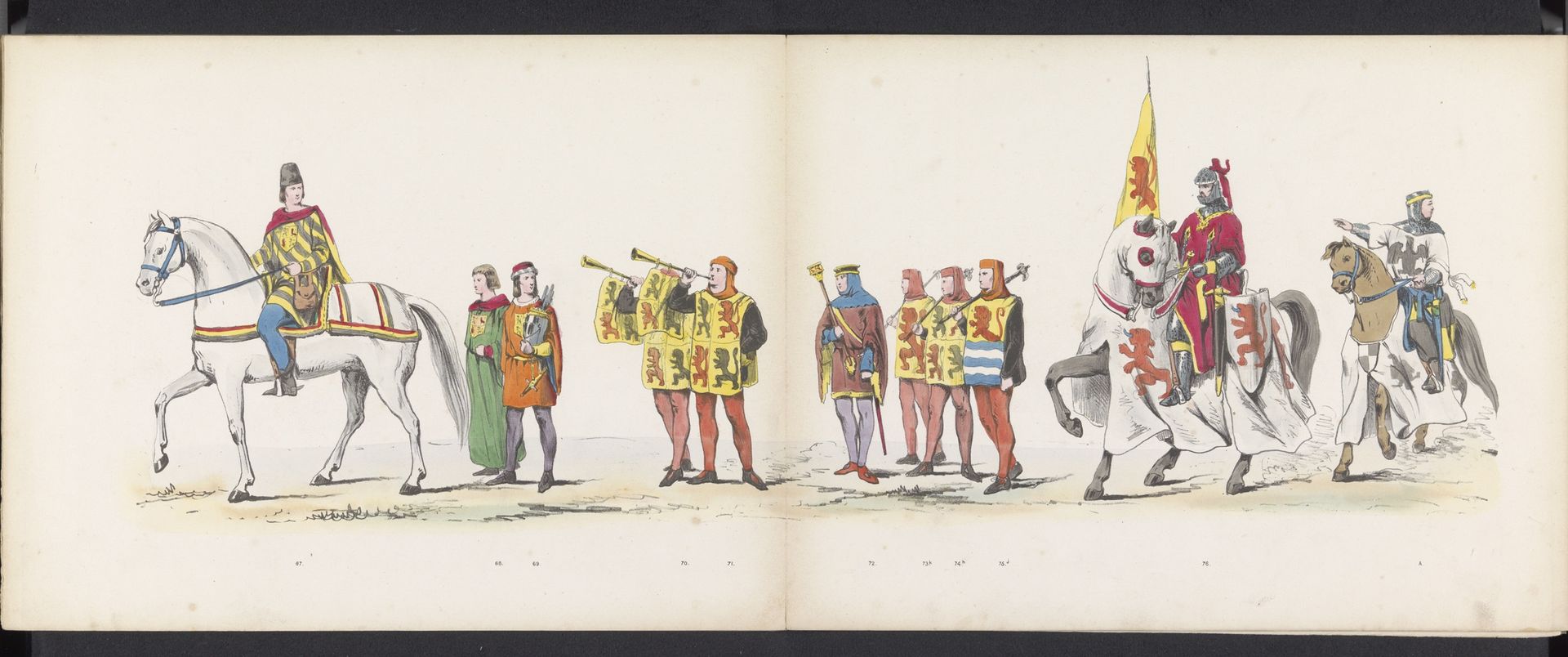 Maskerade van de Leidse studenten, 1865 (plaat 6) by Jan Daniël Cornelis Carel Willem baron de Constant Rebecque