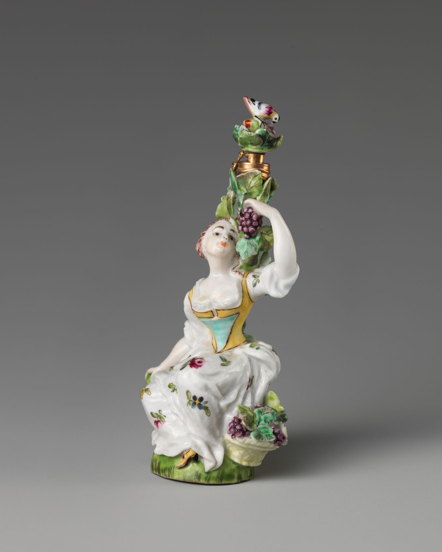 Lady seated amongst a grapevine by Saint James's Factory