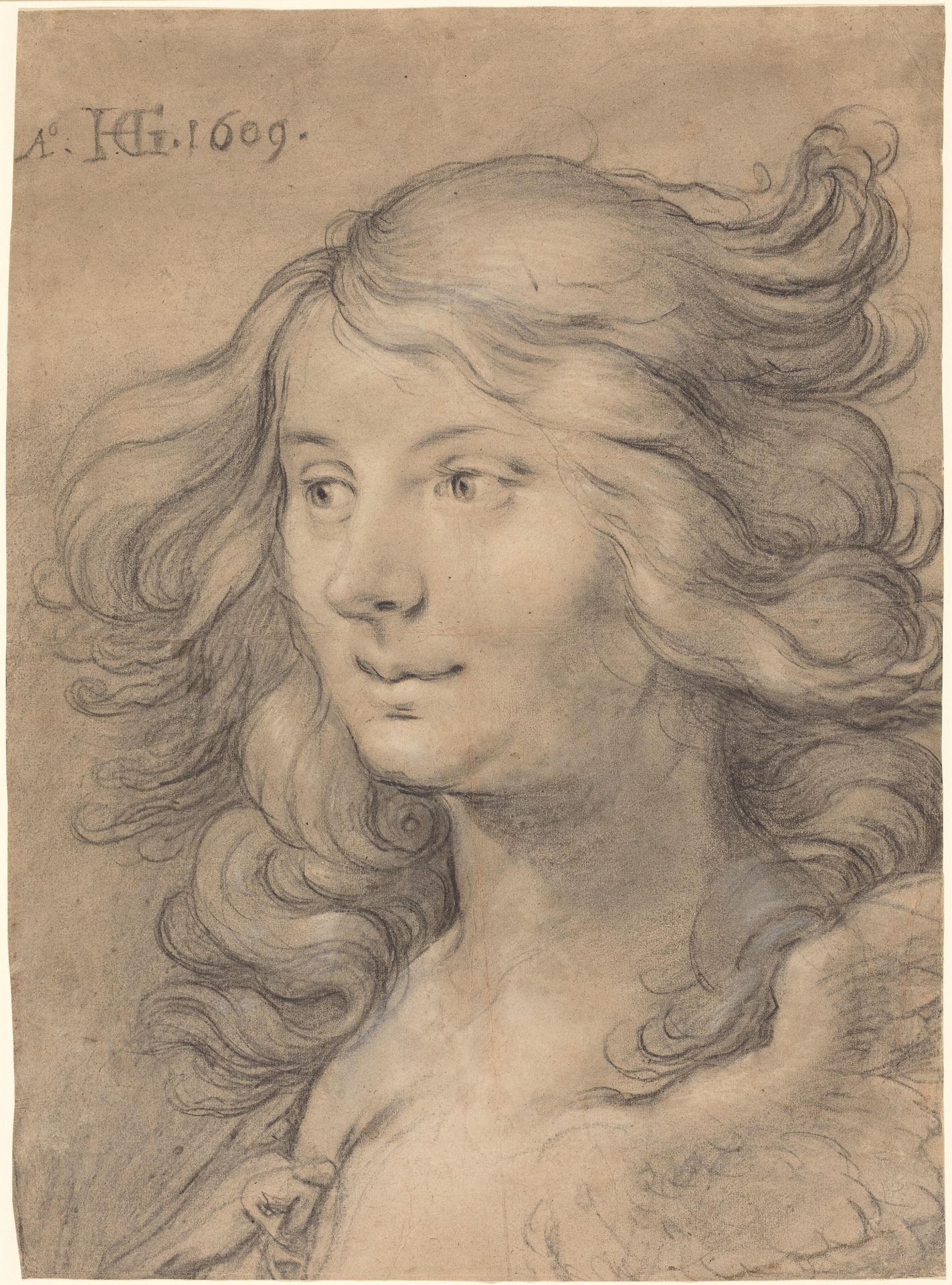 Head of a Siren by Hendrick Goltzius