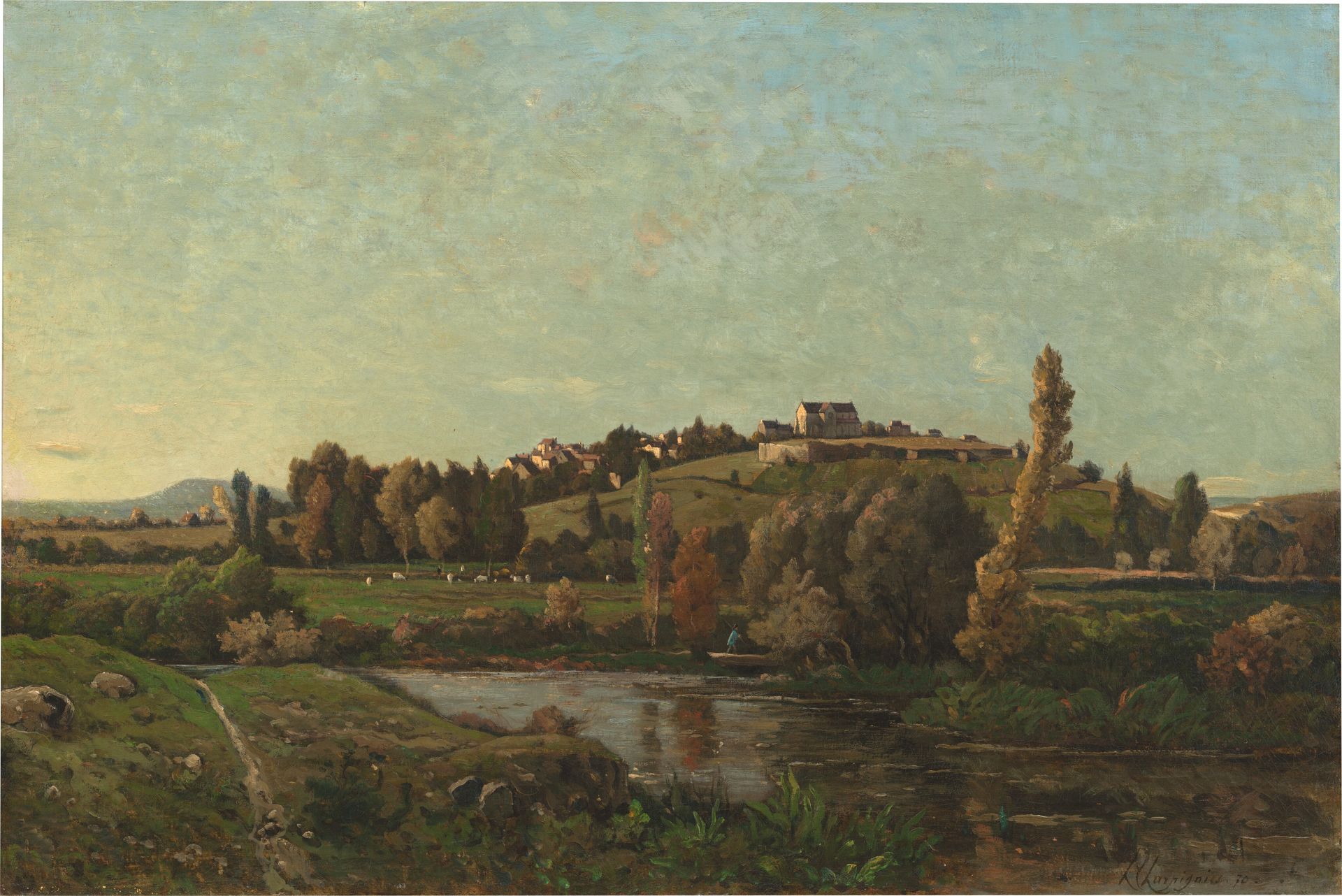 Landscape in Auvergne by Henri-Joseph Harpignies