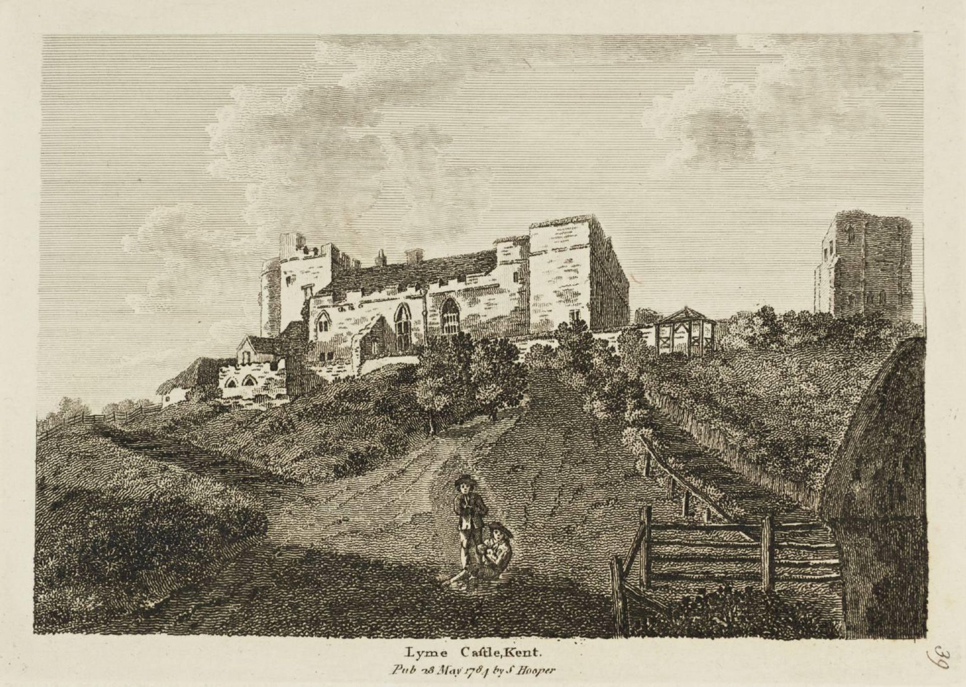 Lyme Castle, Kent by Thomas Girtin