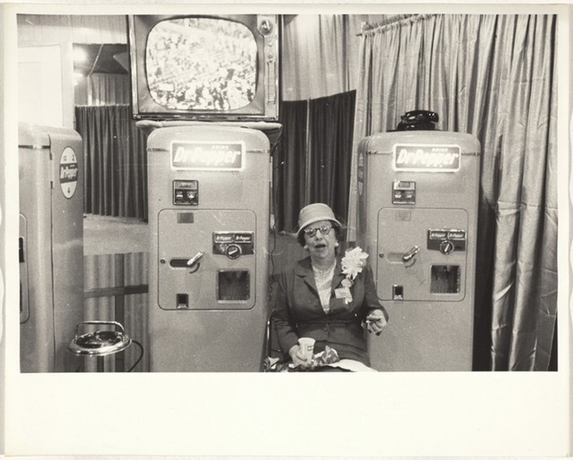 Delegate, convention hall--Chicago by Robert Frank