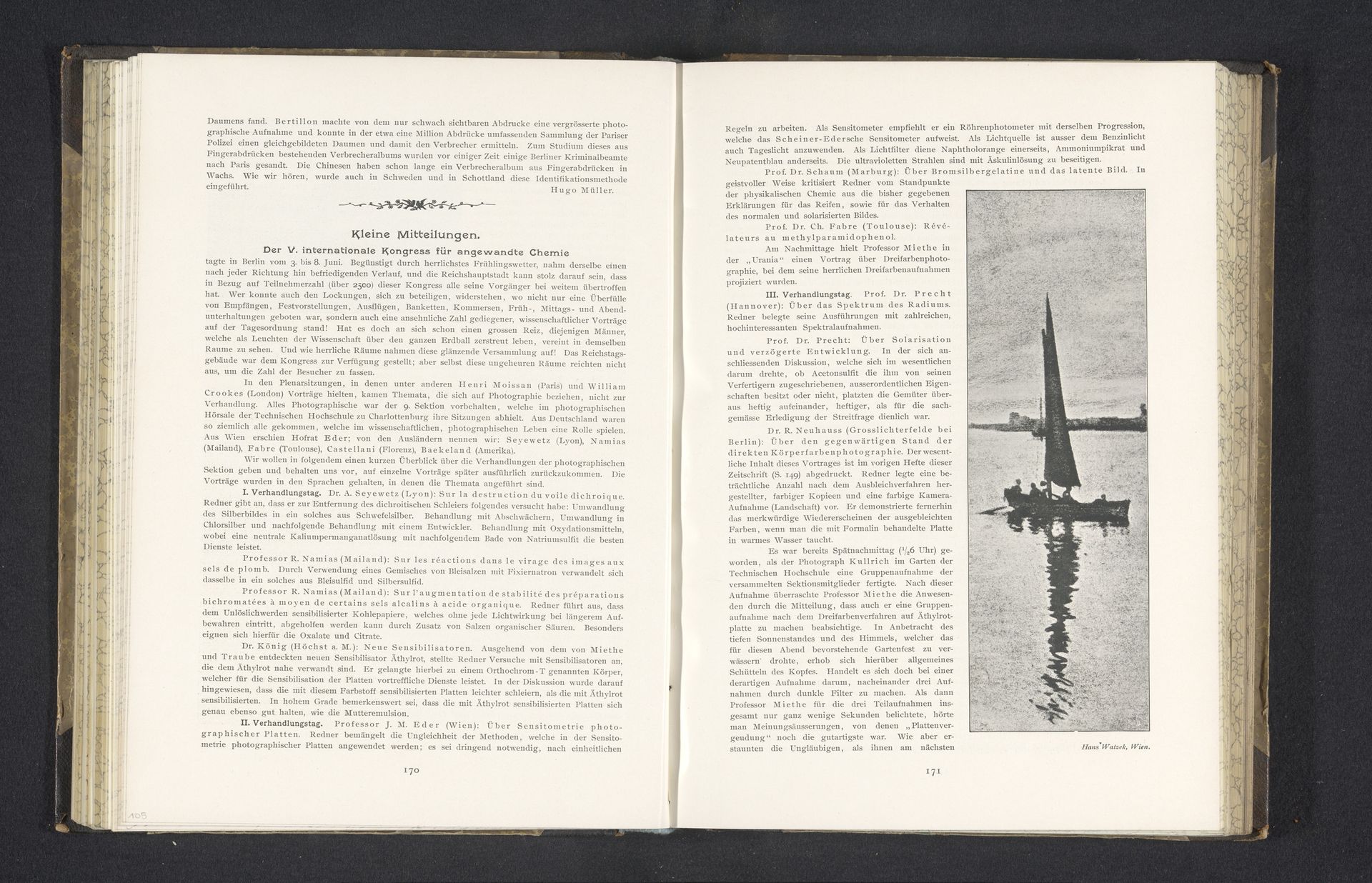Zeilboot op het water by Hans Watzek