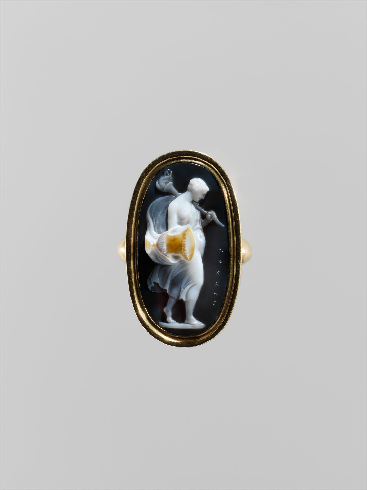 Young woman with a torch and vase by Giovanni Pichler
