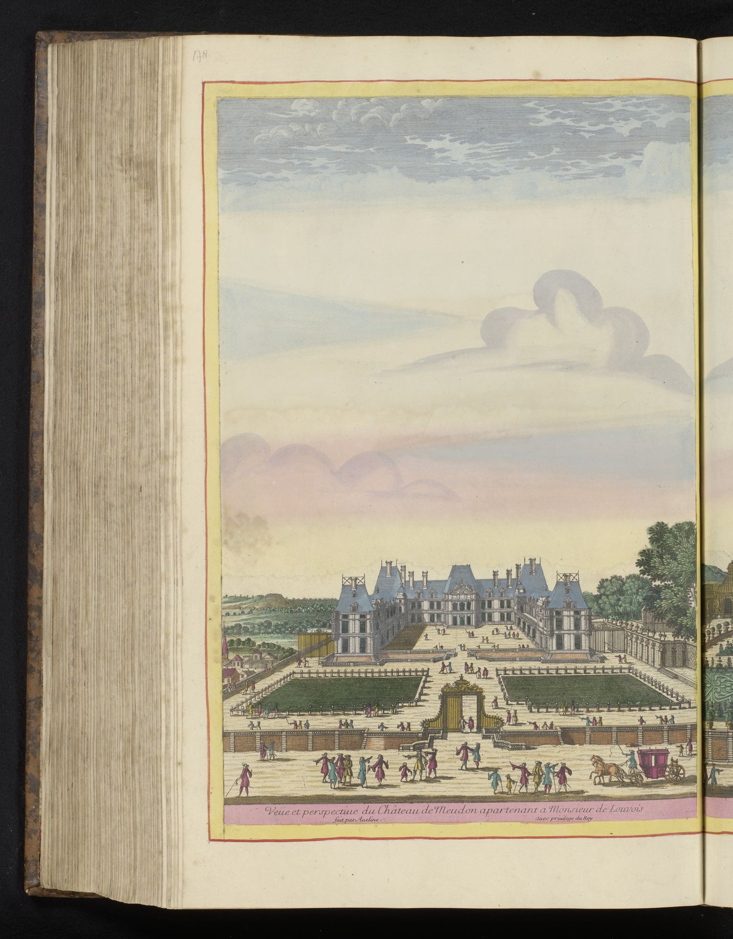 Vooraanzicht van het kasteel van Meudon by Pierre Aveline