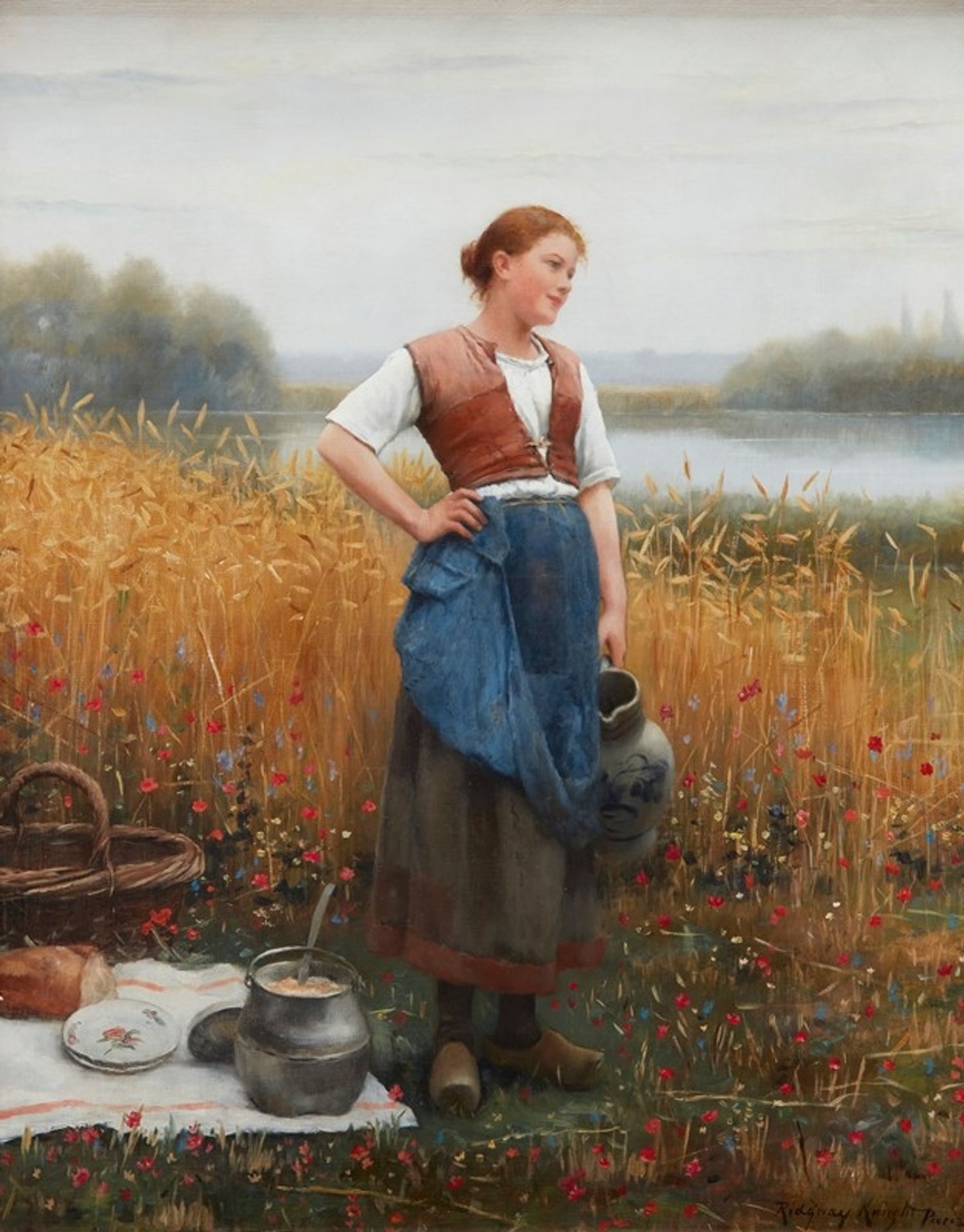 Midday’s Pause by Daniel Ridgway Knight