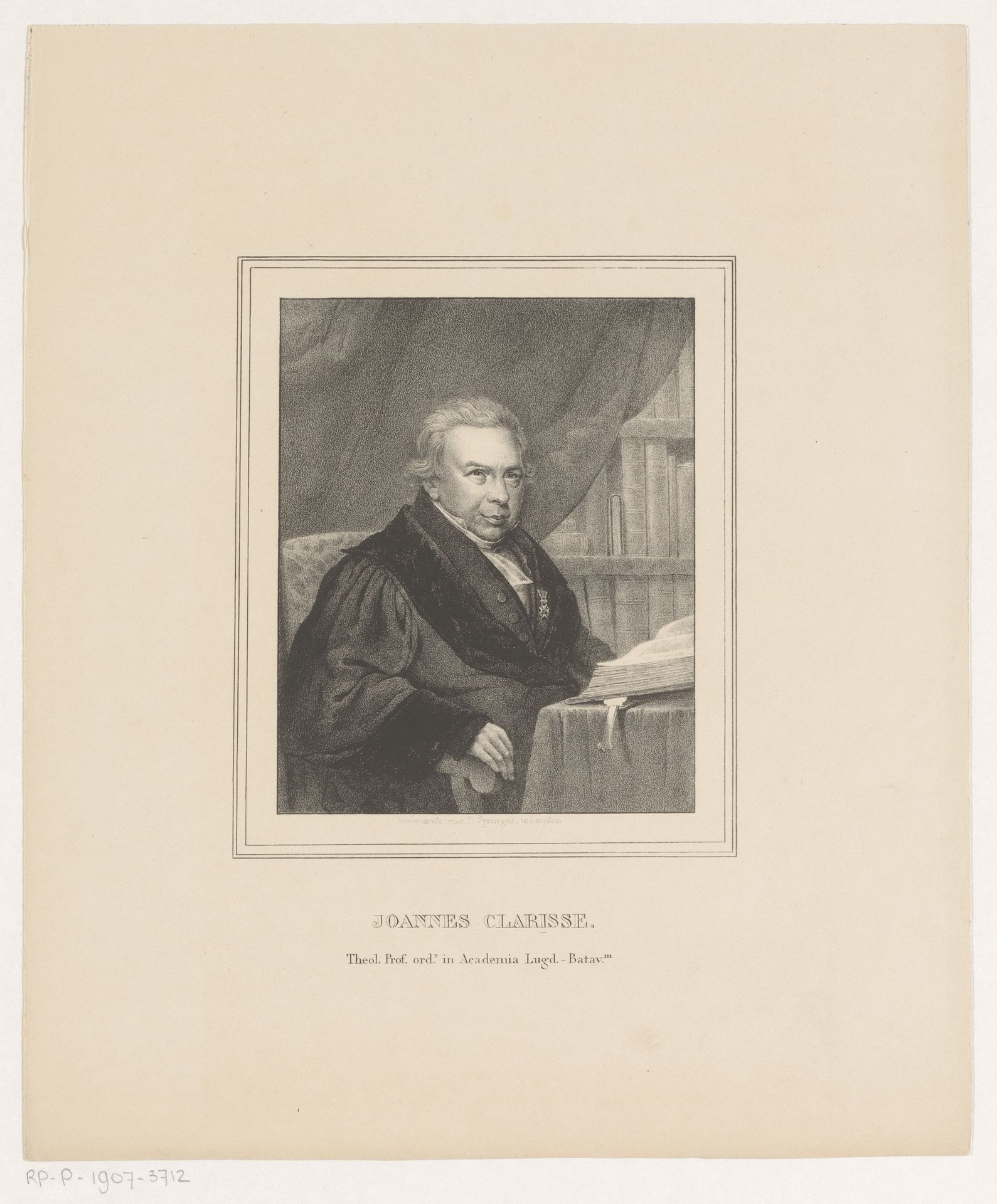 Portret van Johannes Clarisse by Anonymous