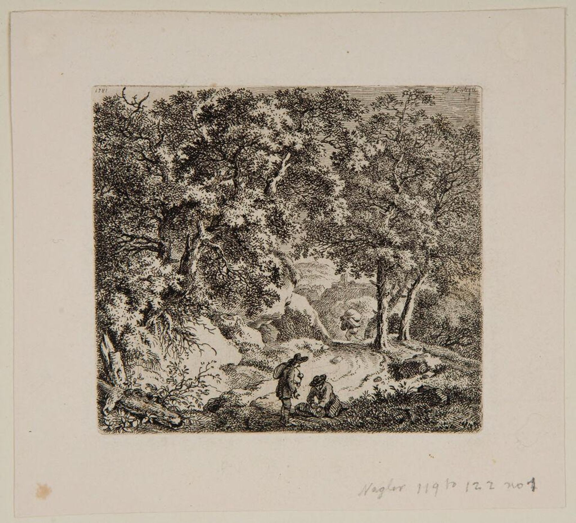 Traveller Fastening his Bundle by Ferdinand Kobell
