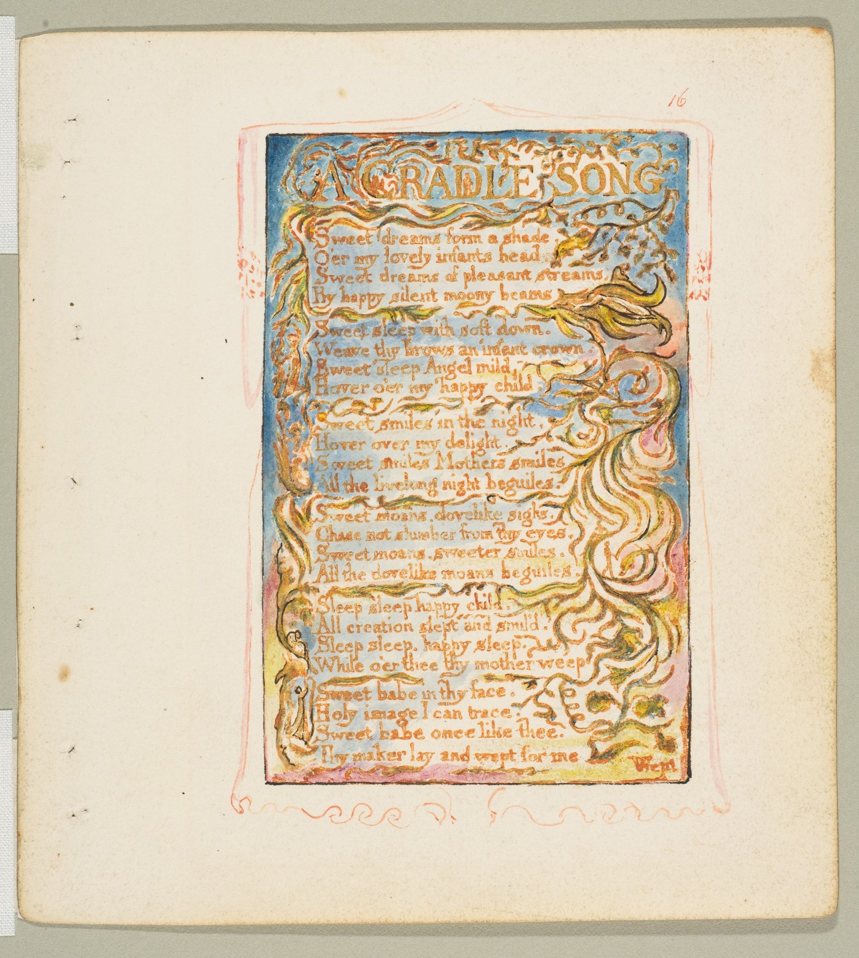 Songs of Innocence: A Cradle Song by William Blake