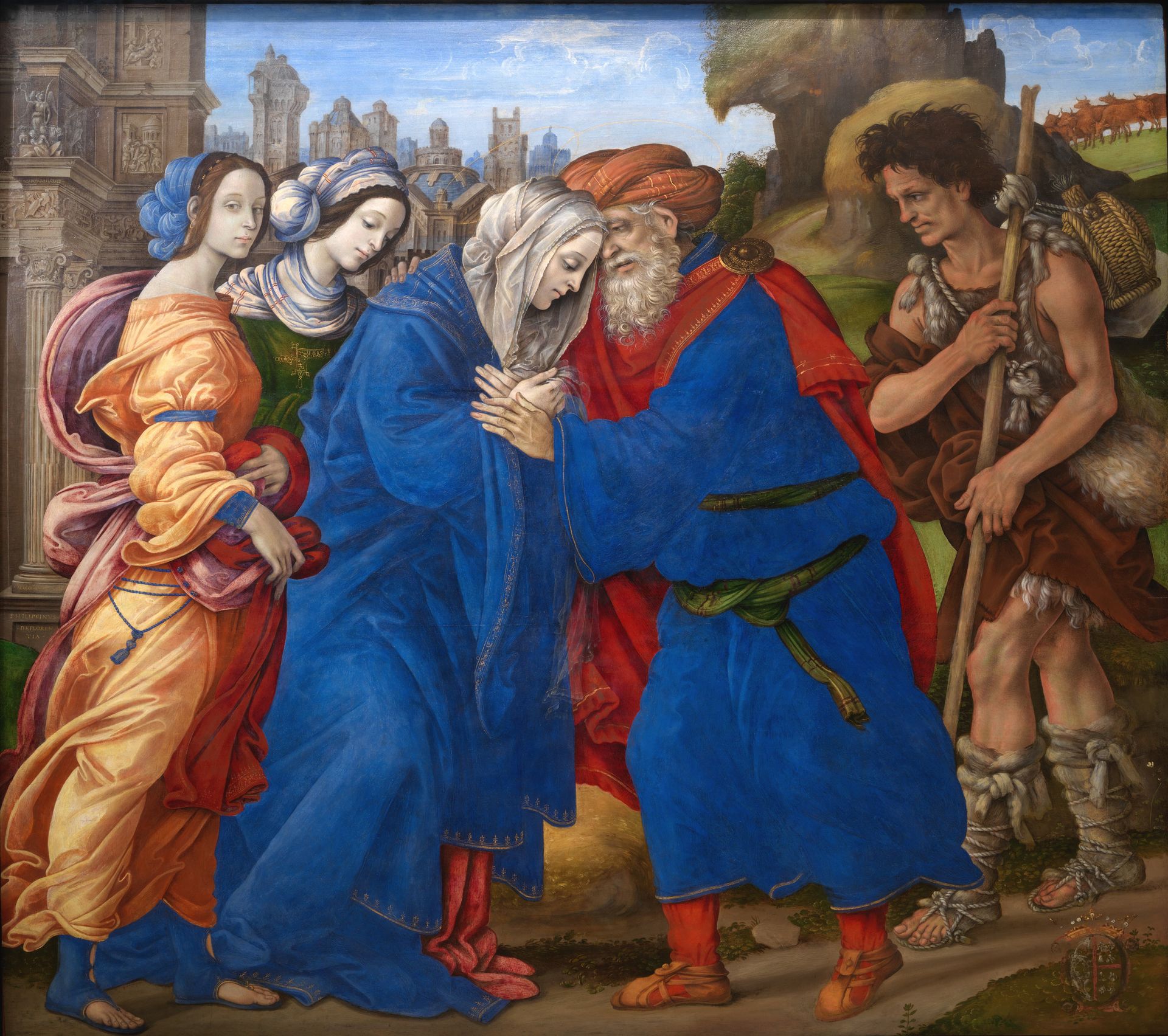 The Meeting of Joachim and Anne outside the Golden Gate of Jerusalem by Filippino Lippi