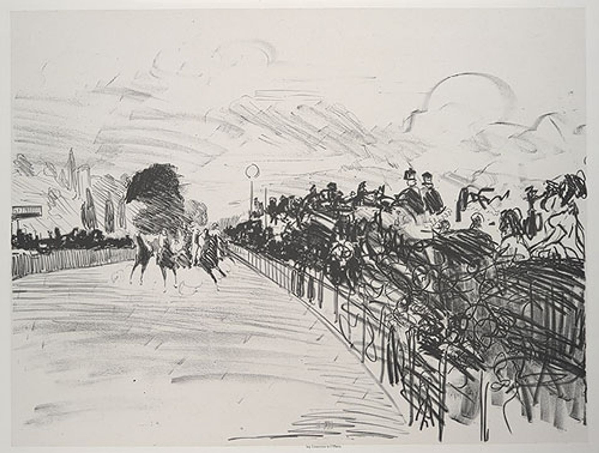 The Races by Edouard Manet