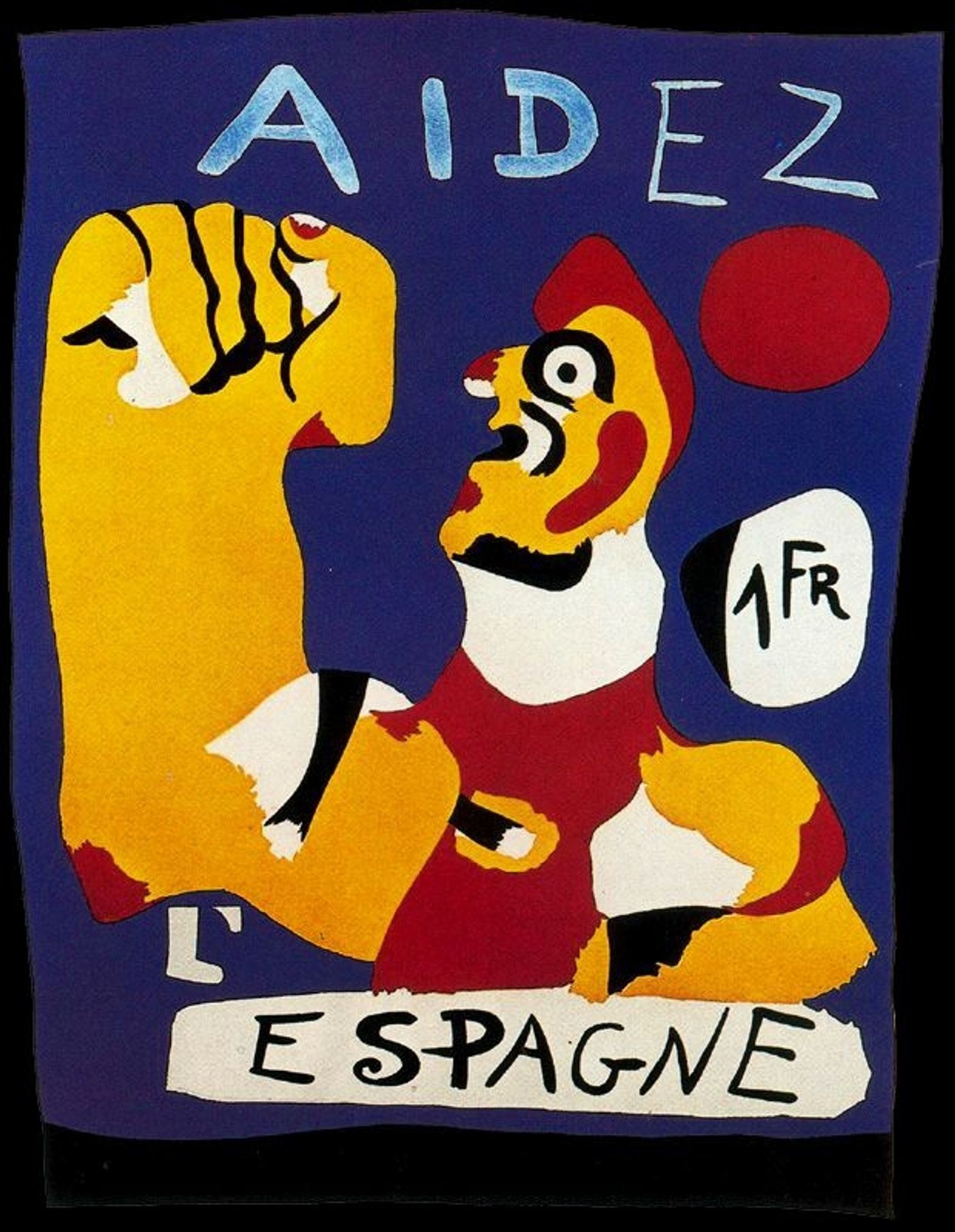 Aidez l'Espagne (Help Spain) by Joan Miró