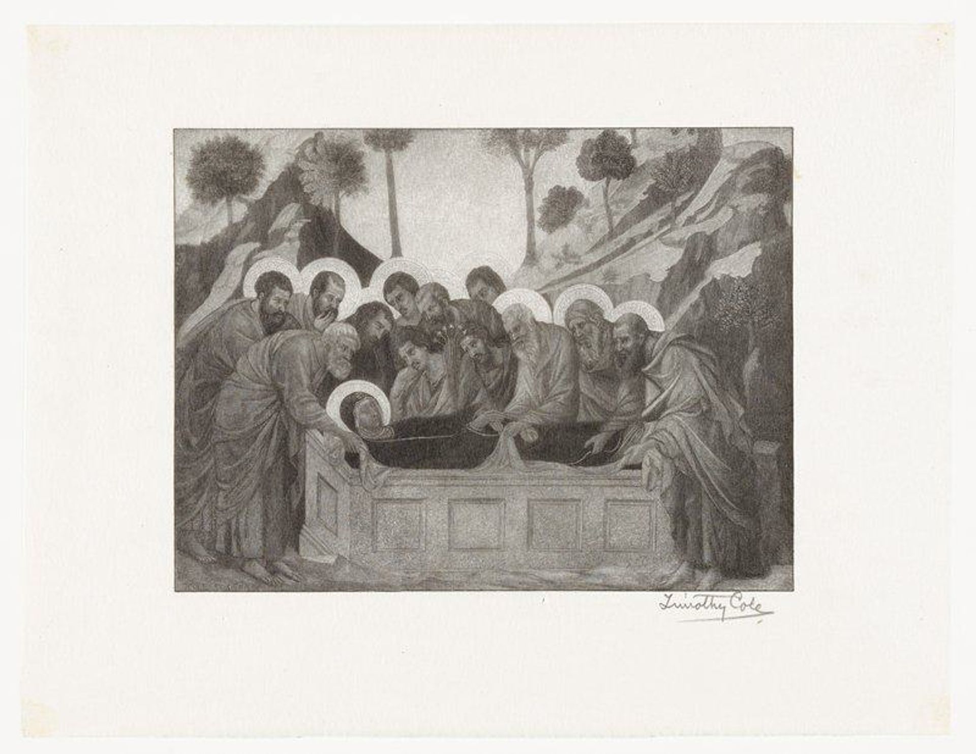 Burial of the Virgin by Timothy Cole