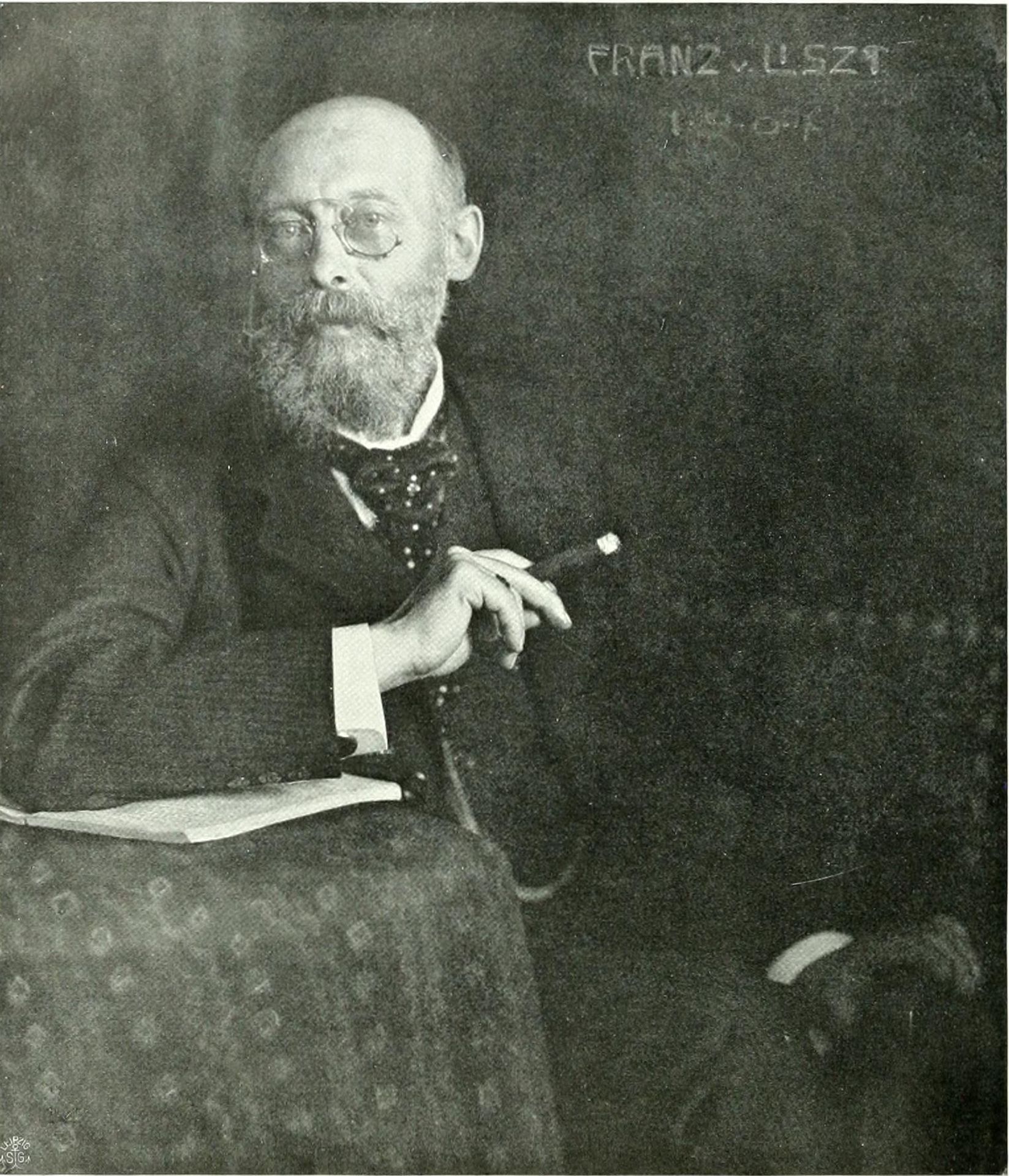 Franz Von Liszt. by Nicola Perscheid