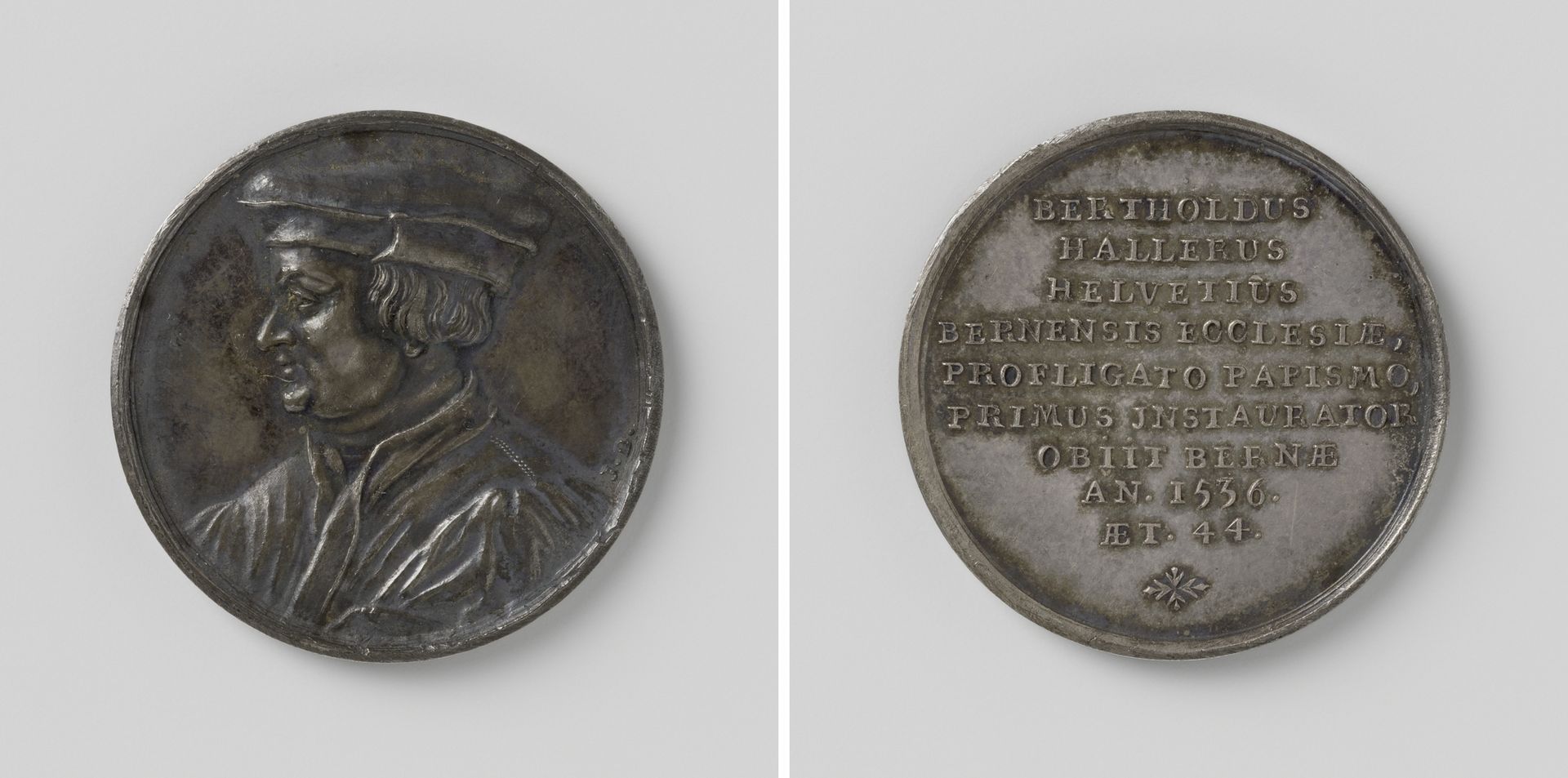 Overlijden van Berthold Haller, hersteller van de kerk te Bern by Jean Dassier
