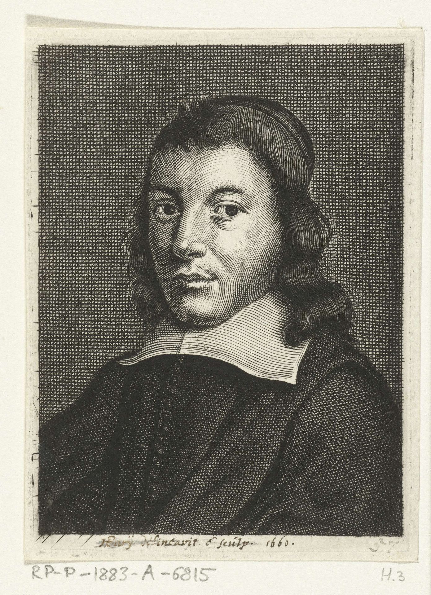 Zelfportret met kapje by Hendrik Bary