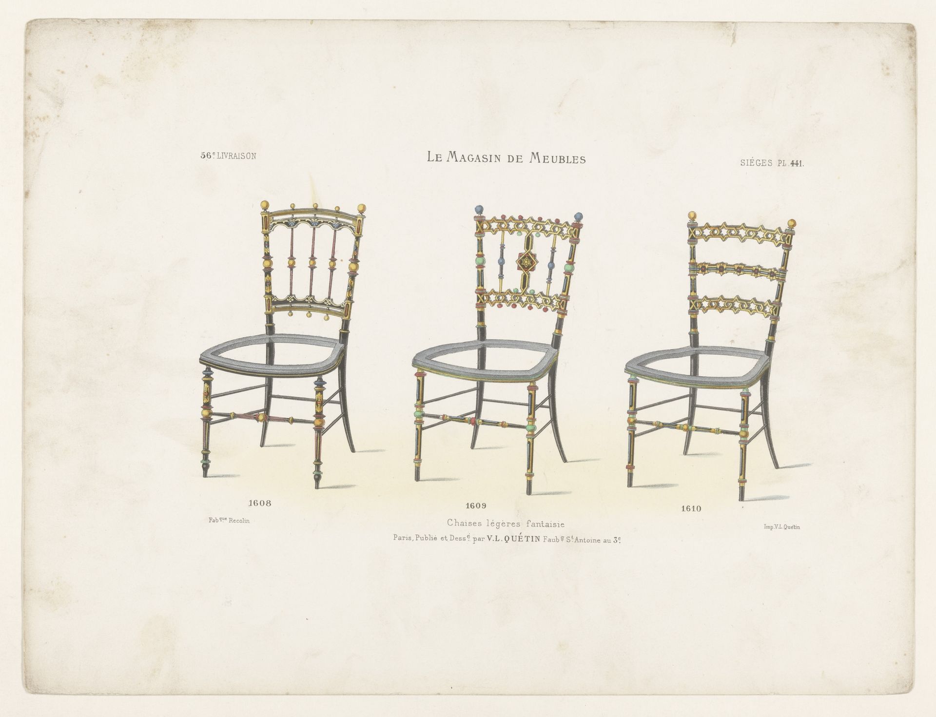 Drie stoelen by Anonymous