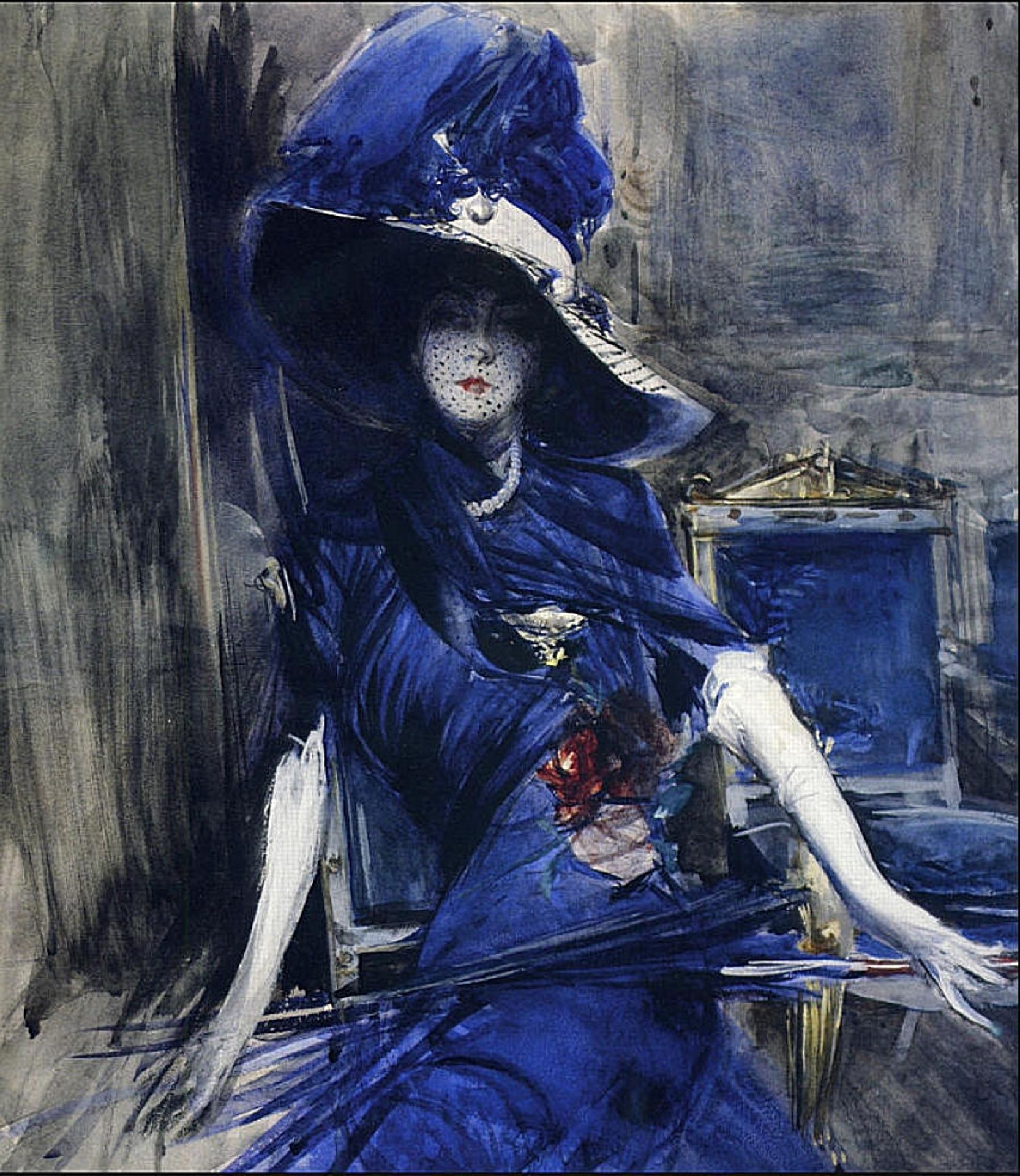 The Divine in Blue by Giovanni Boldini