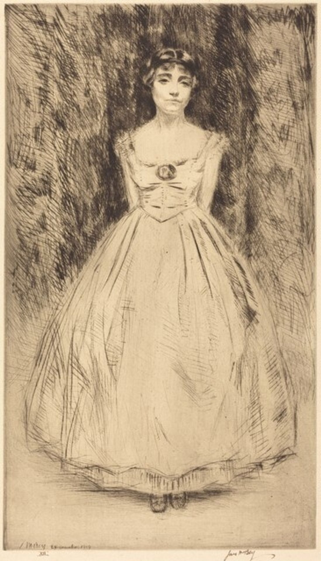 The Silk Dress by James McBey
