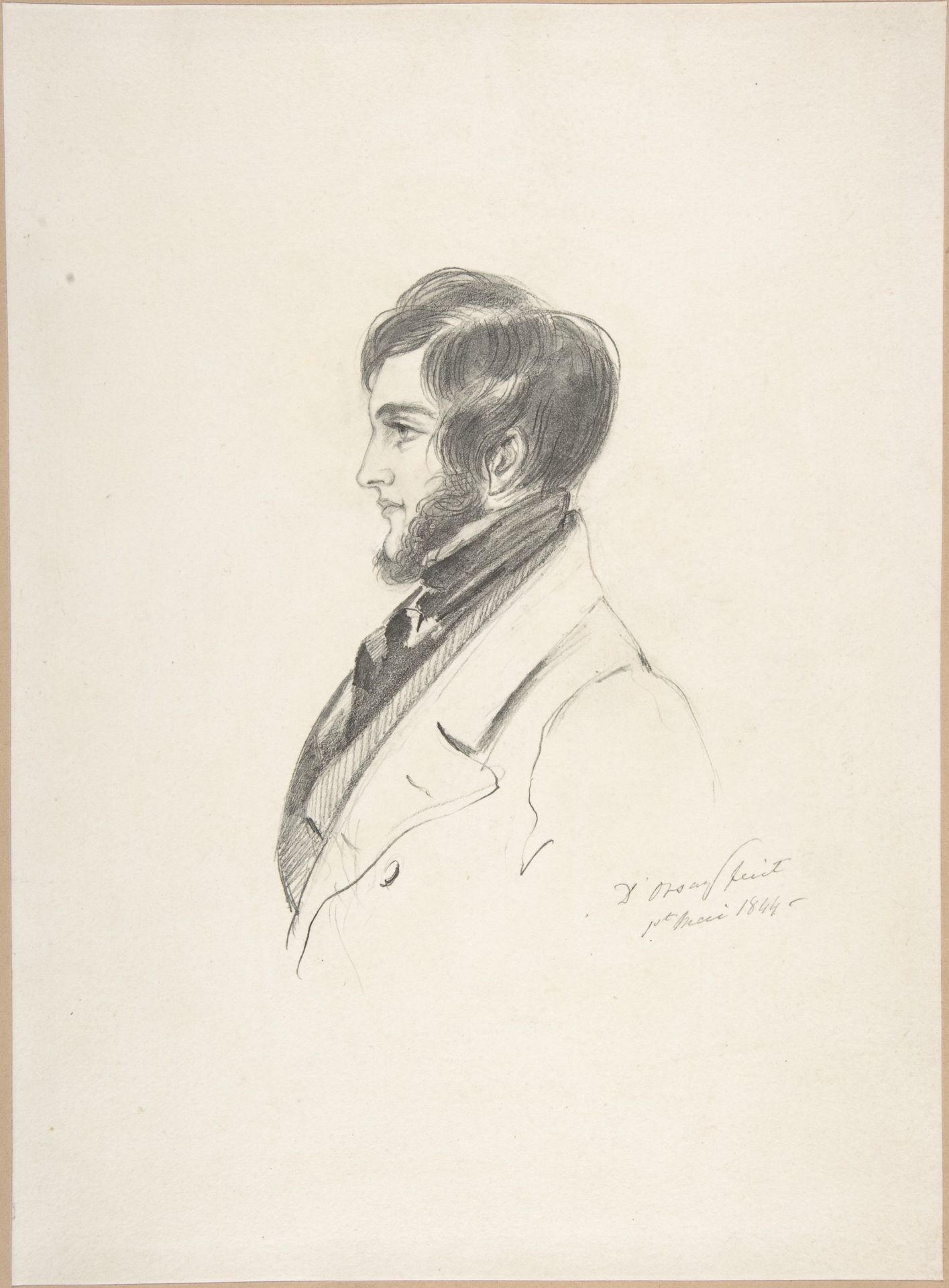 Portrait of Charles Kinnaird Sheridan by Count Alfred Guillaume Gabriel D'Orsay