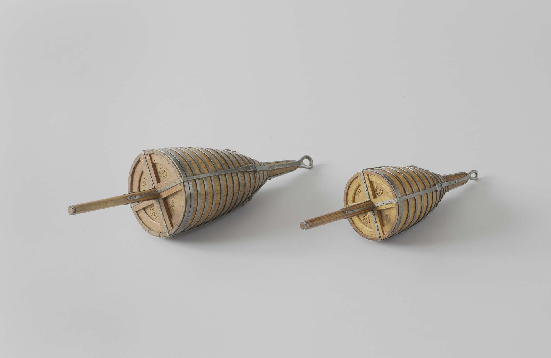 Two Models of Buoys by 's Rijks Algemeen Betonningsmagazijn