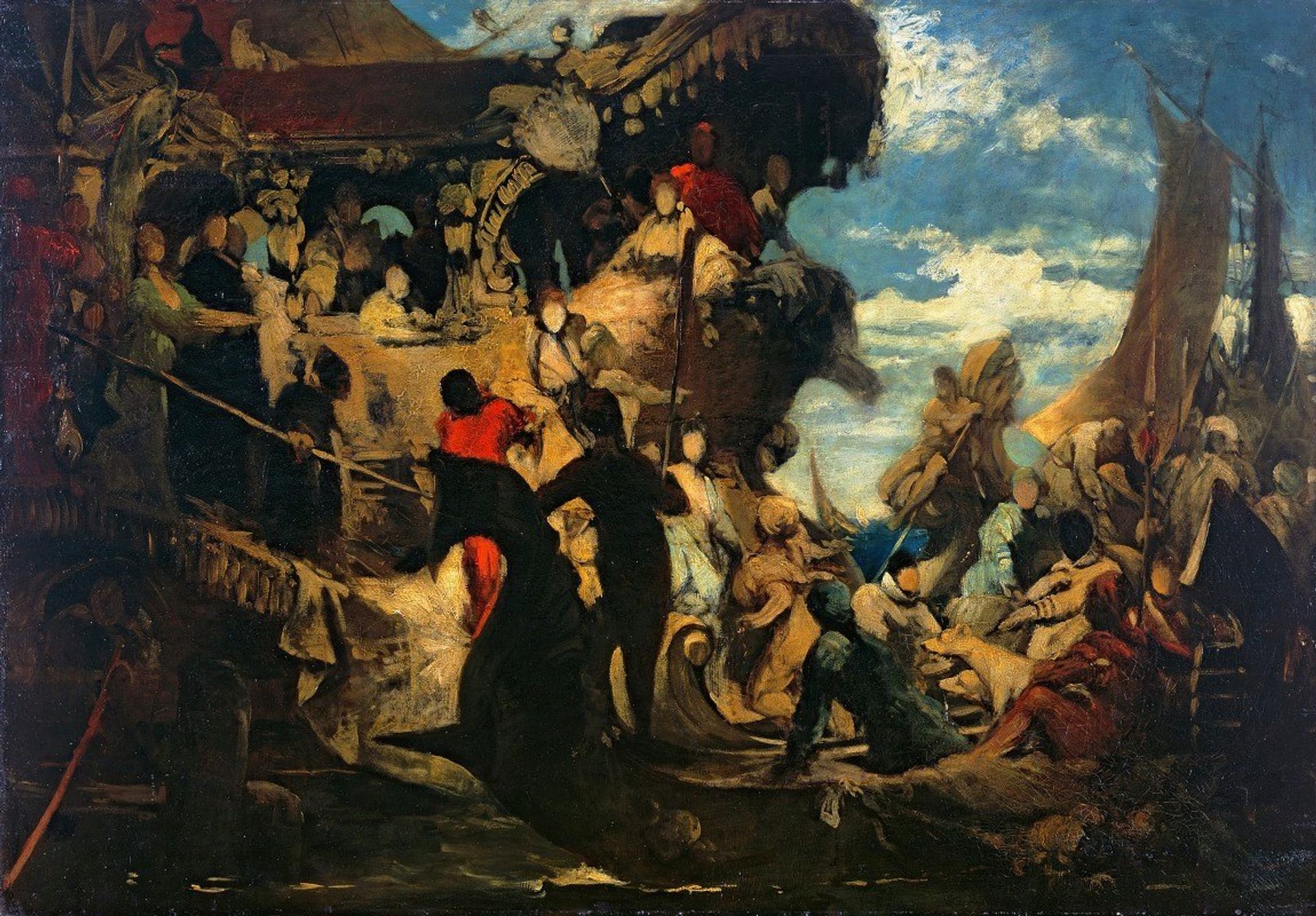 Venedig Huldigt Catarina Cornero by Hans Makart