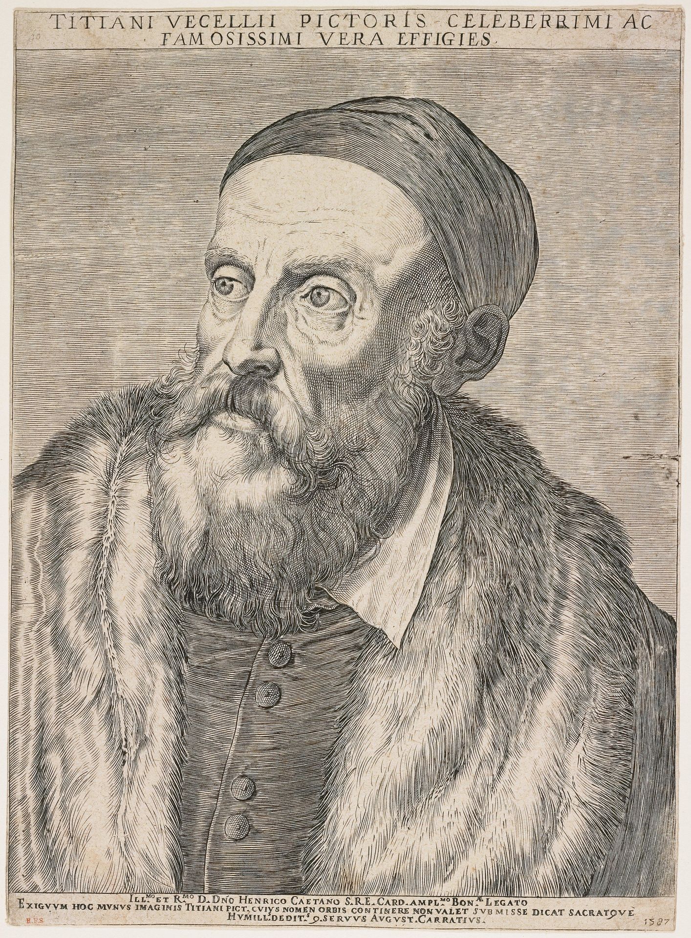 Titian by Agostino Carracci