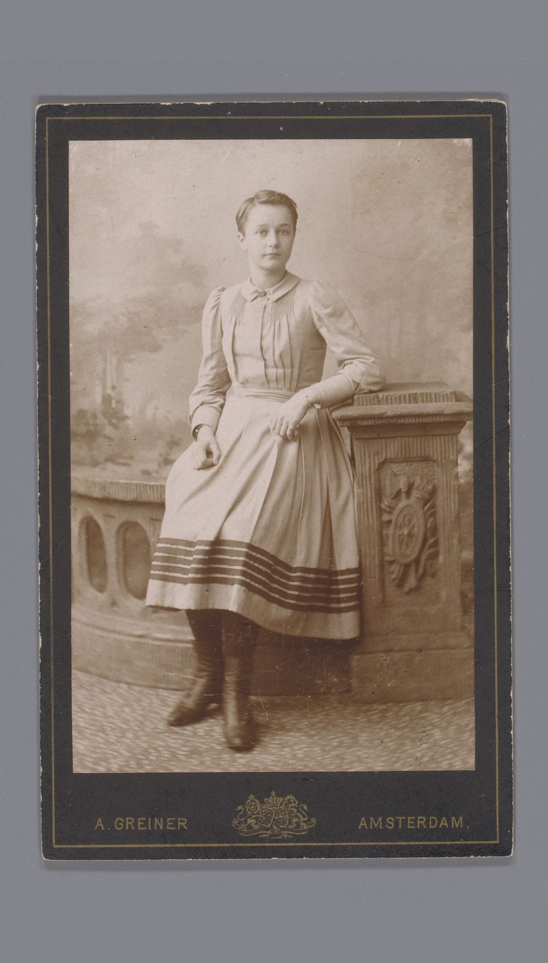 Portret van Jennigje Hendrika Jacoba Jonker by Albert Greiner