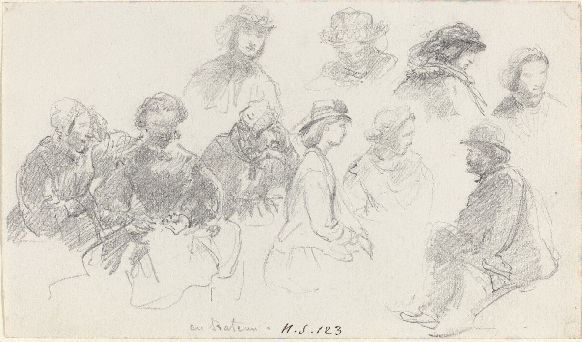Passengers on Shipboard by Eugène Boudin