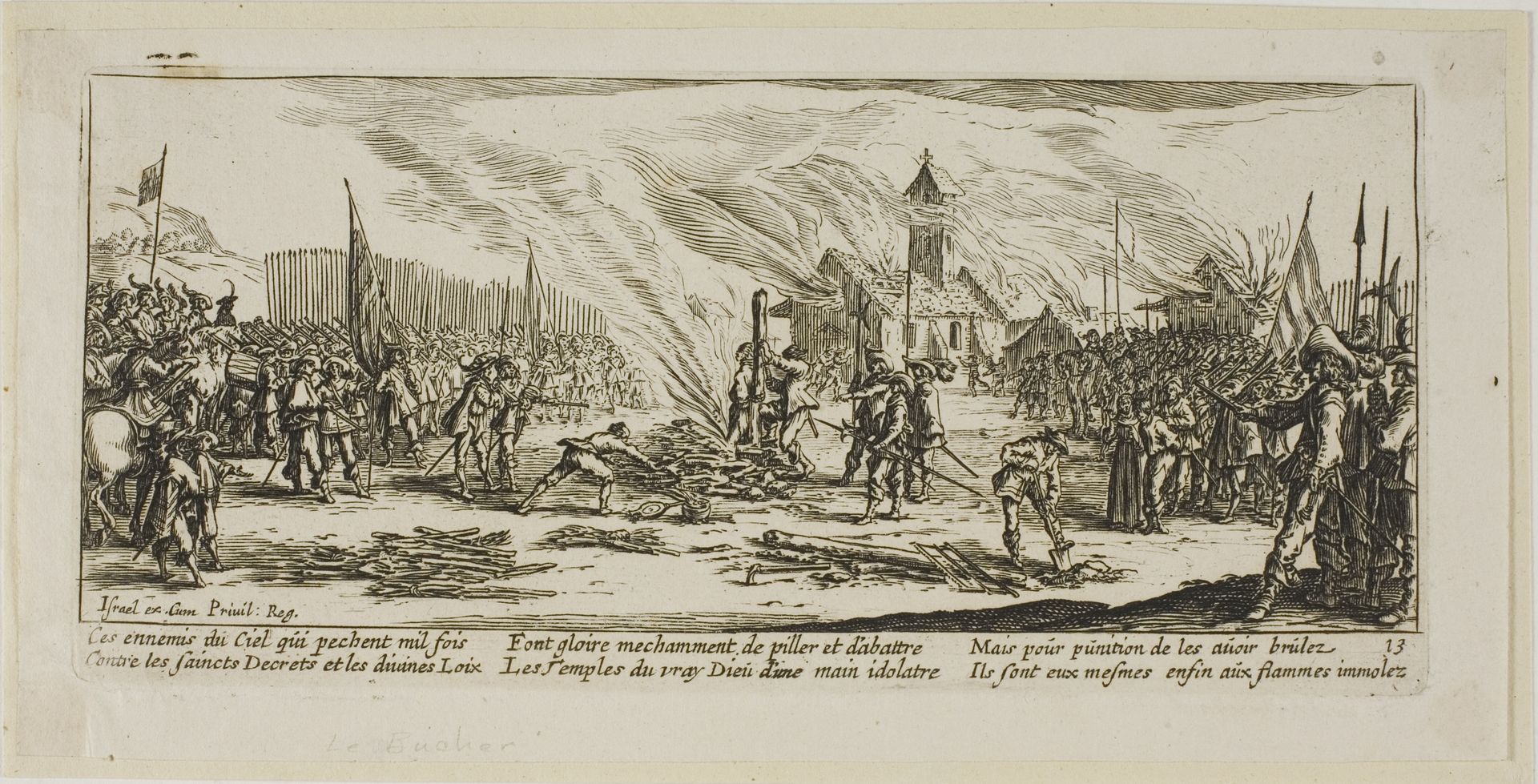 The Stake, plate thirteen from The Large Miseries of War by Gerrit Lucasz van Schagen