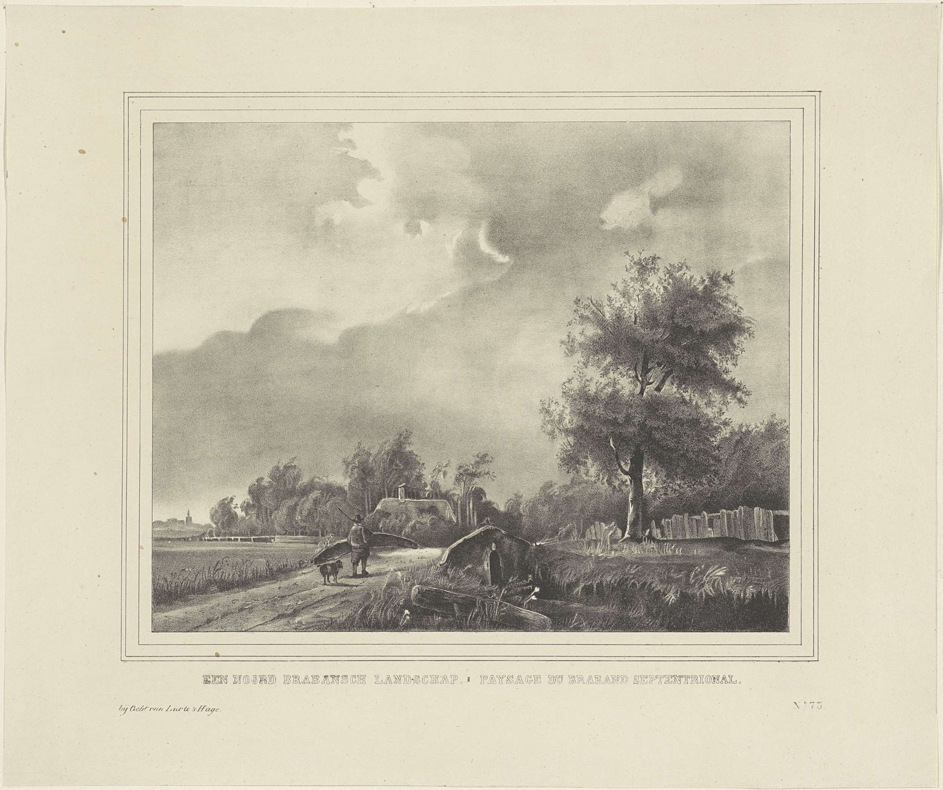 Een Noord Brabantsch landschap. Paysage du Brabant septentrional by Gebroeders van Lier