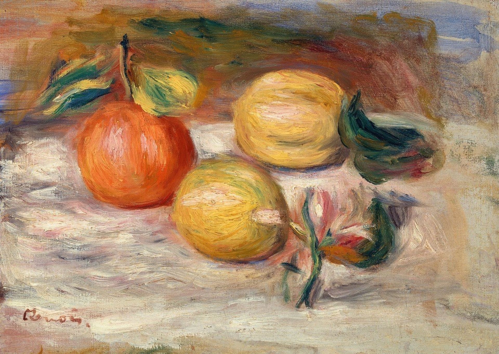 Lemons and Orange by Pierre-Auguste Renoir