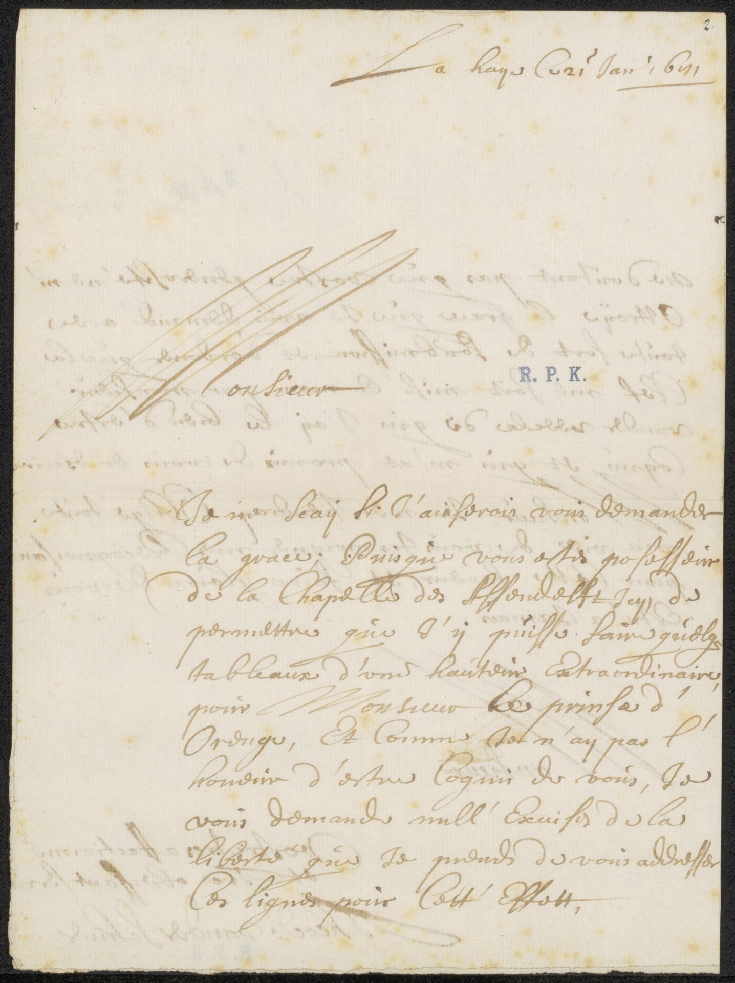 Brief aan anoniem by Theodoor van der Schuer