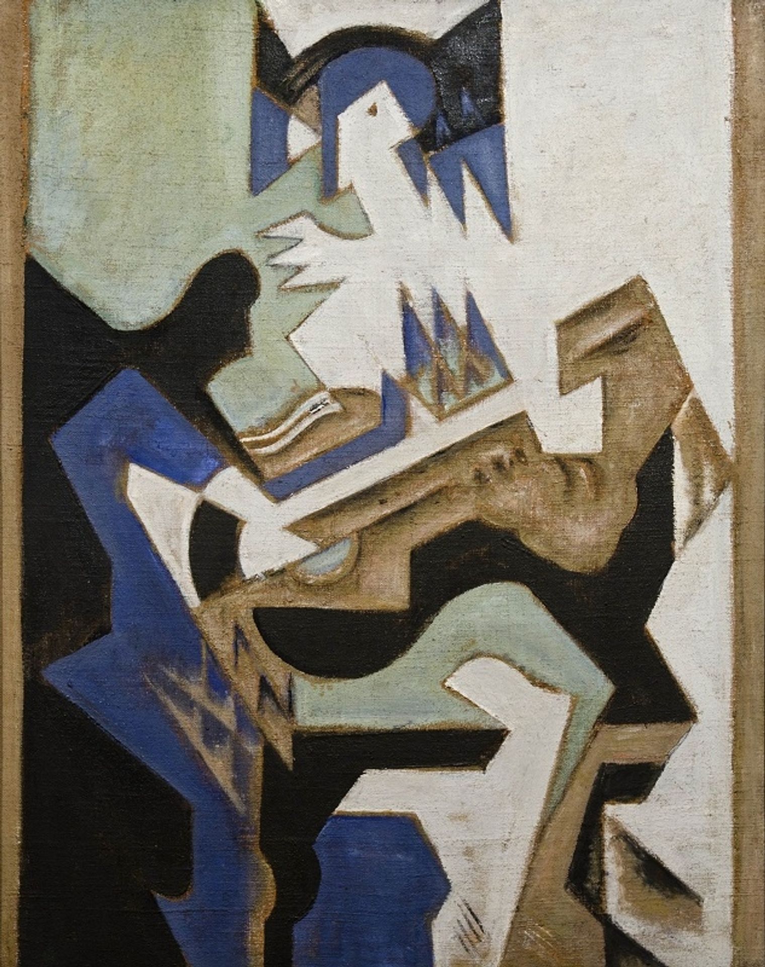 Hombre Con Guitarra by María Blanchard