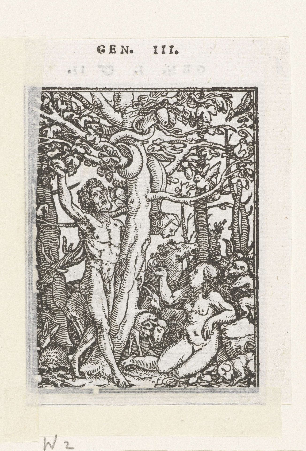Zondeval by Hans (II) Holbein