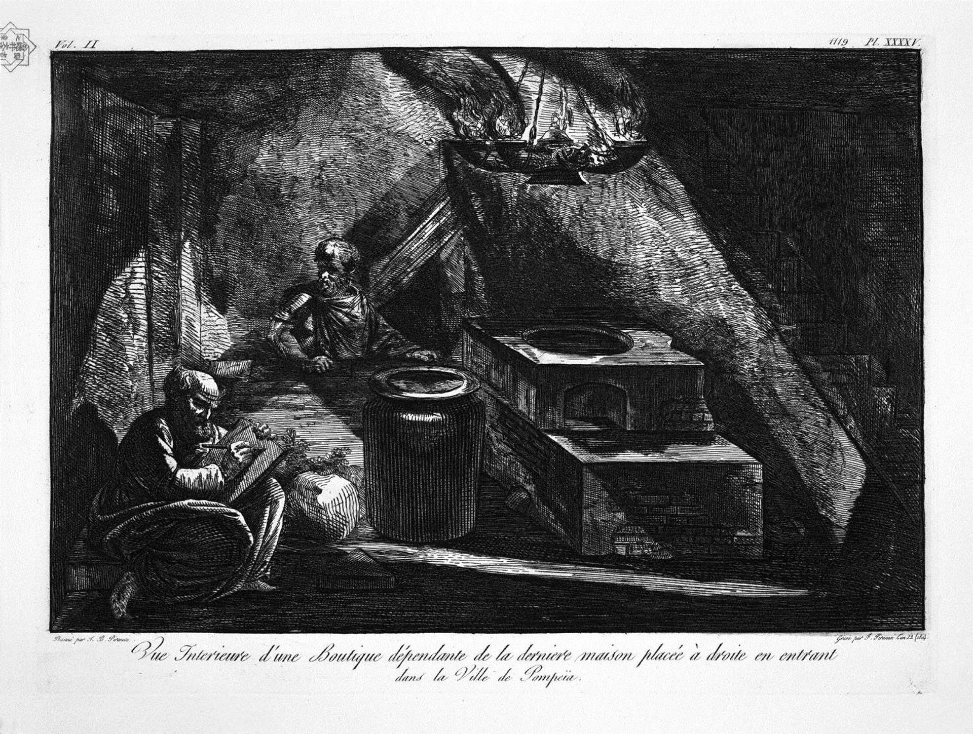 General map of the continuation of the road and factories adjacent to the House of the Surgeon by Giovanni Battista Piranesi