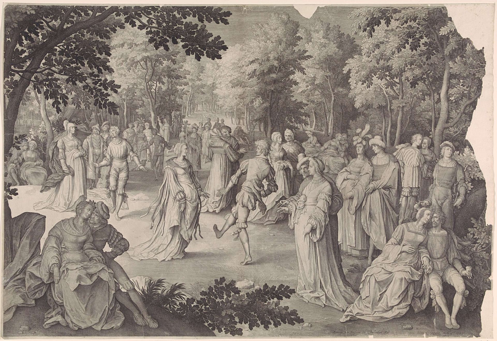 De Israëlieten en de Moabitische vrouwen by Nicolaes de Bruyn