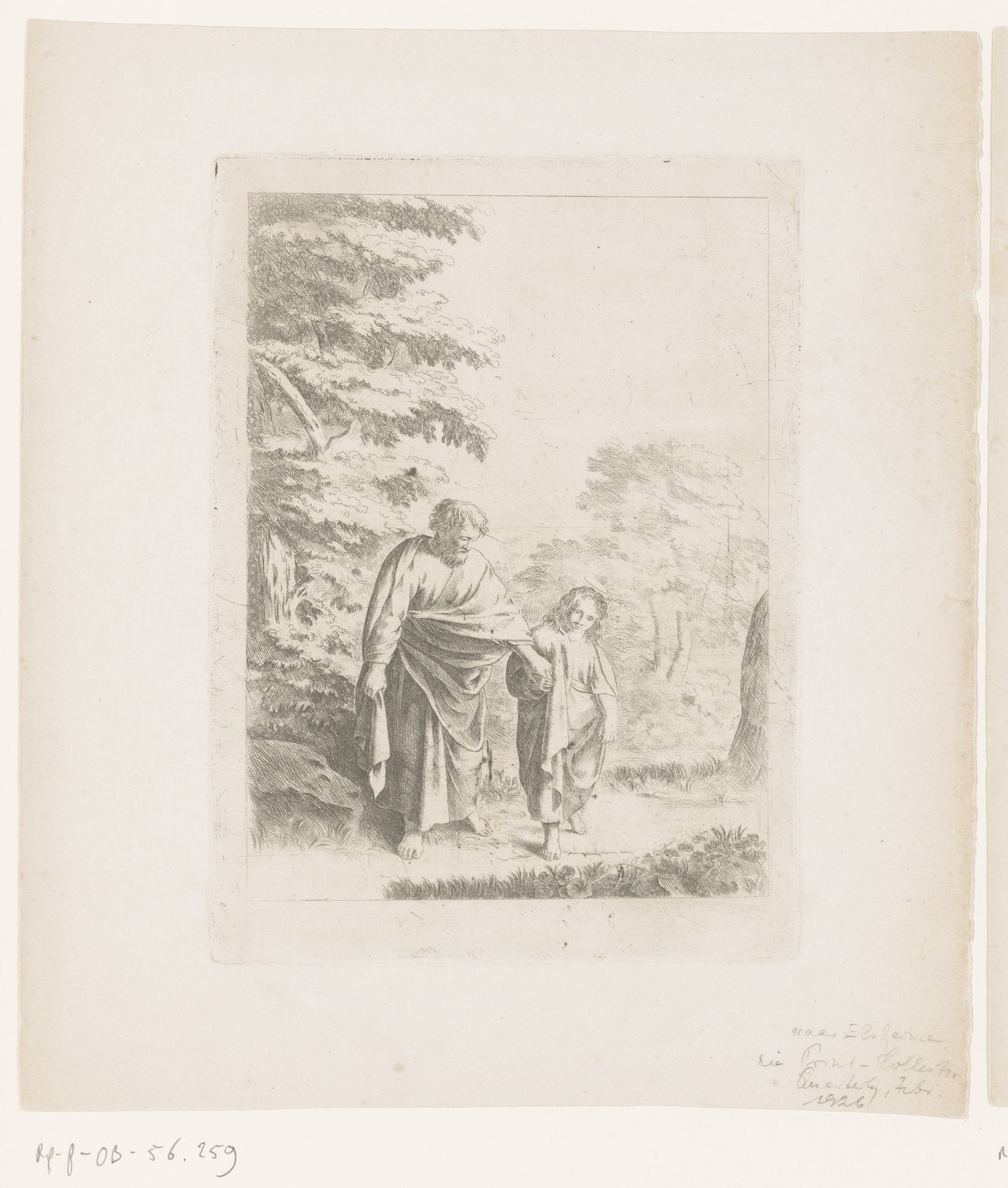 Jozef van Nazareth met Christus by Anonymous