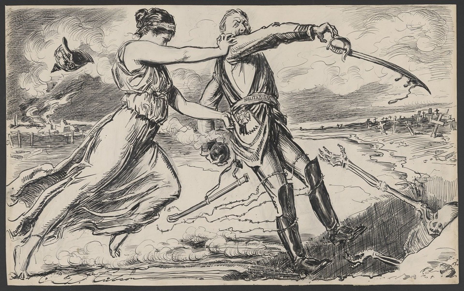The last ditch by Charles Dana Gibson