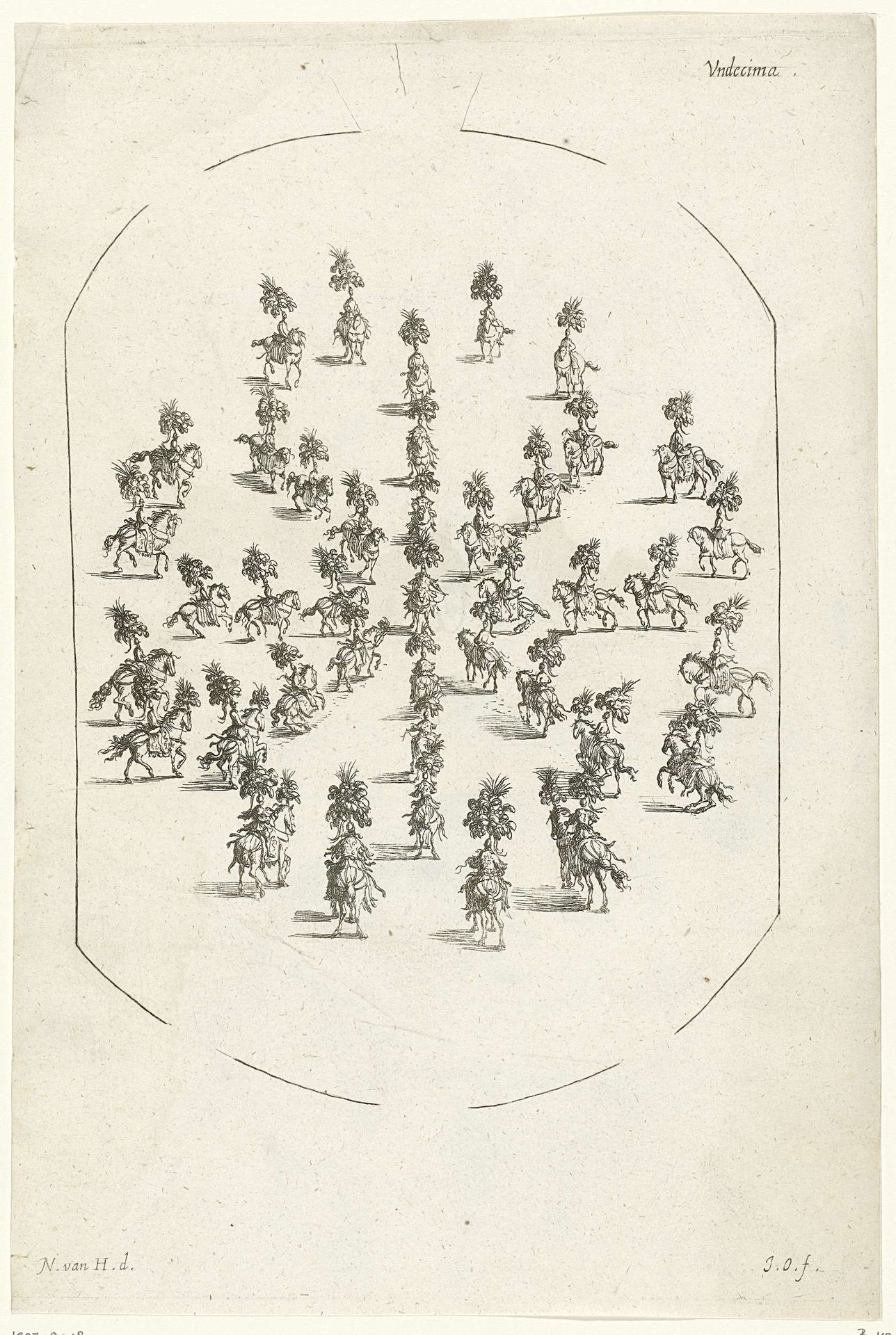 Ruiterformaties (Undecima) by Jan van Ossenbeeck