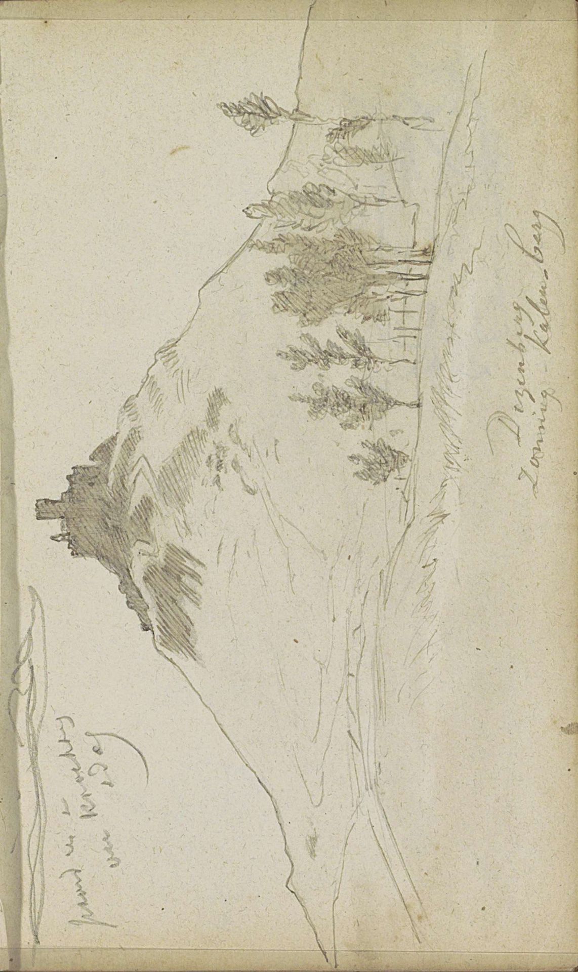 Kasteelruïne op de Desenberg bij Warburg by Johannes Tavenraat