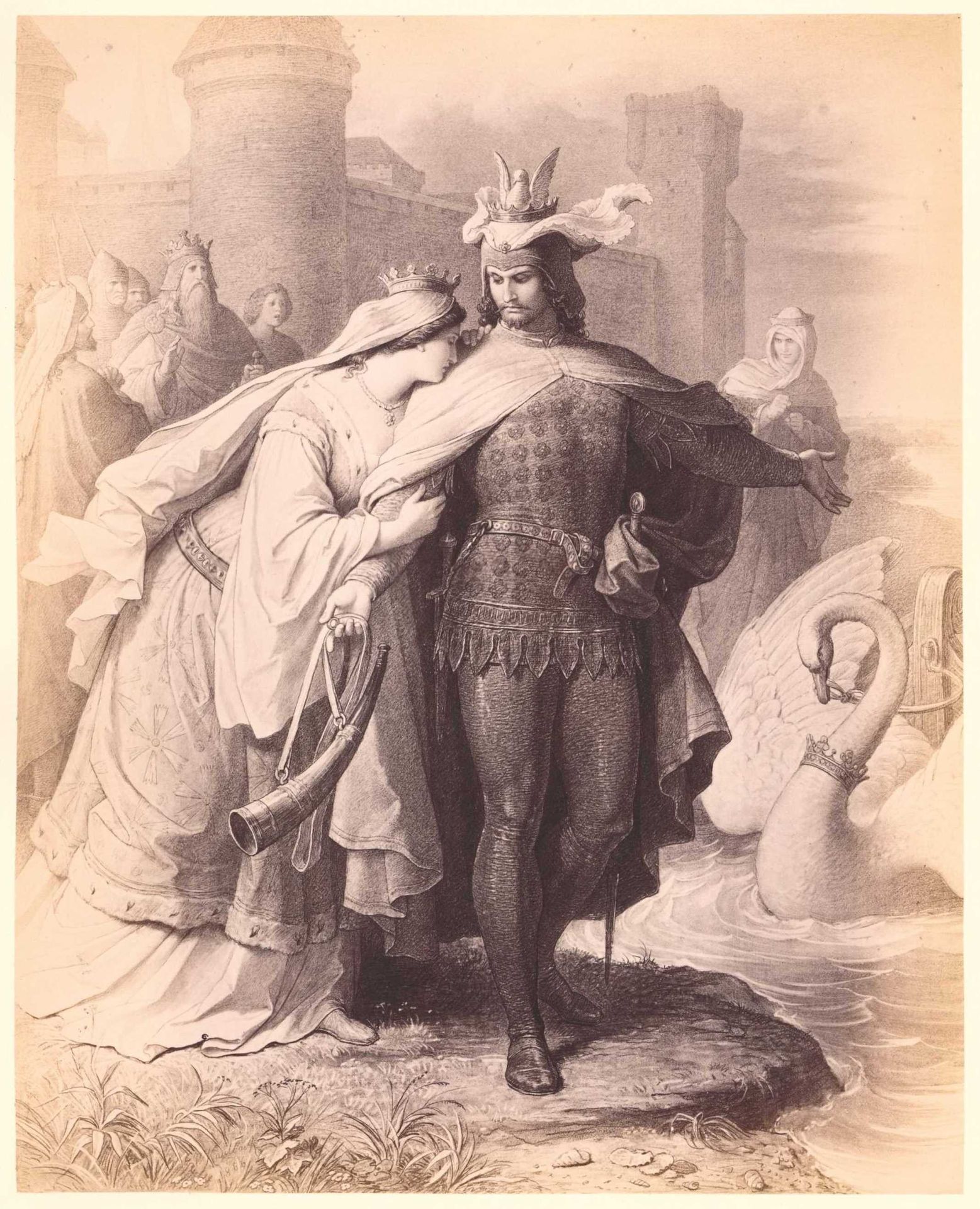Lohengrin’s Abschied by Wilhelm von Kaulbach