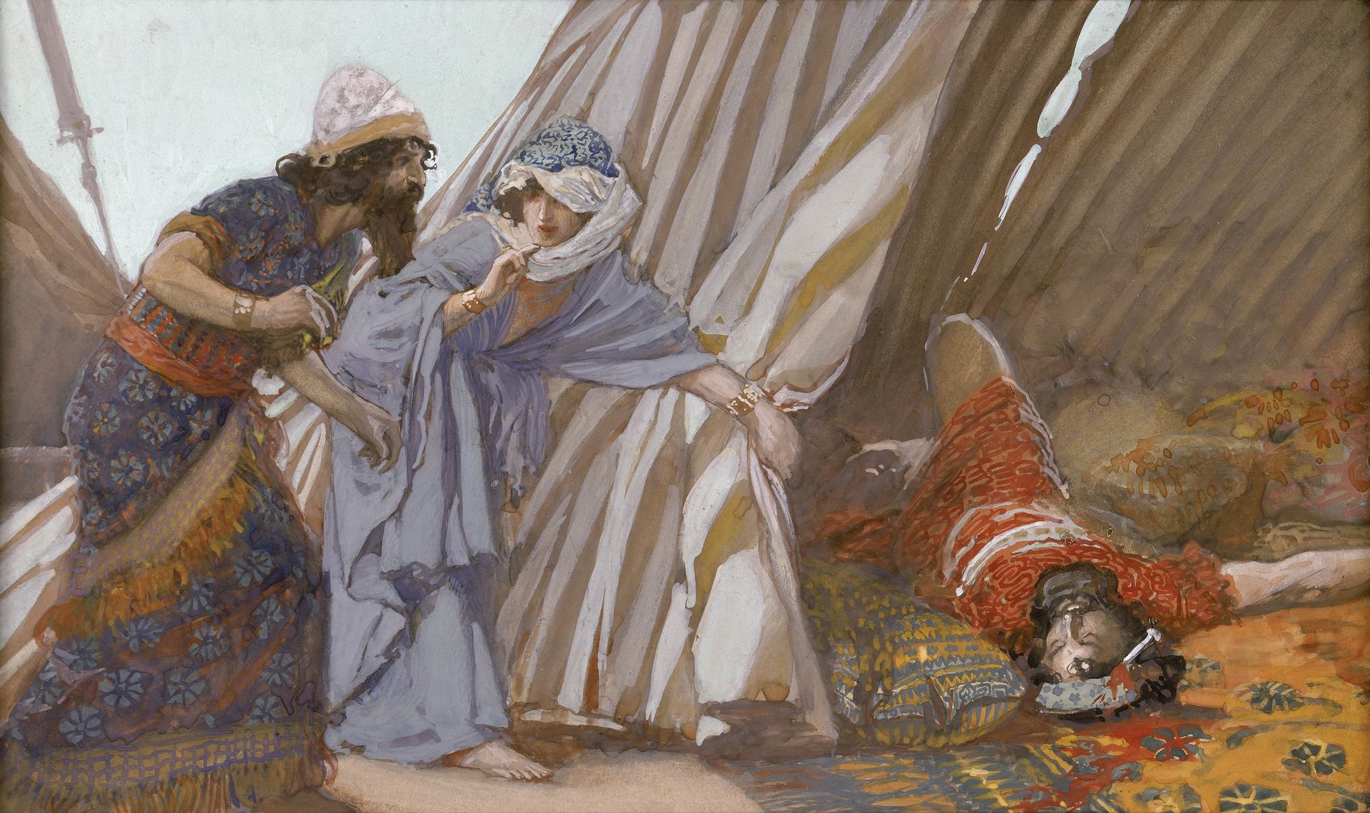 Jael Shows to Barak, Sisera Lying Dead by James Tissot