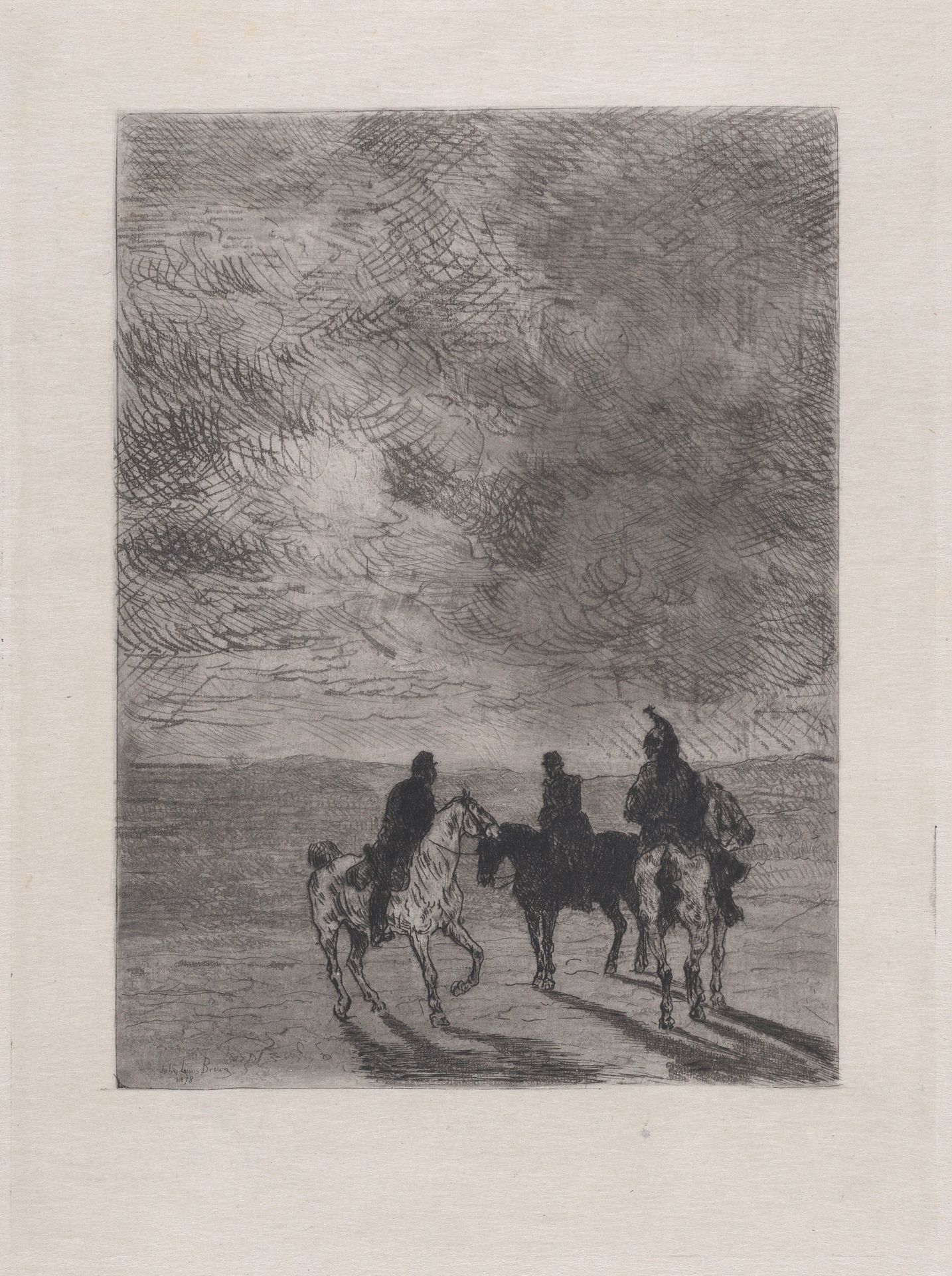 Mounted soldiers by John-Lewis Brown