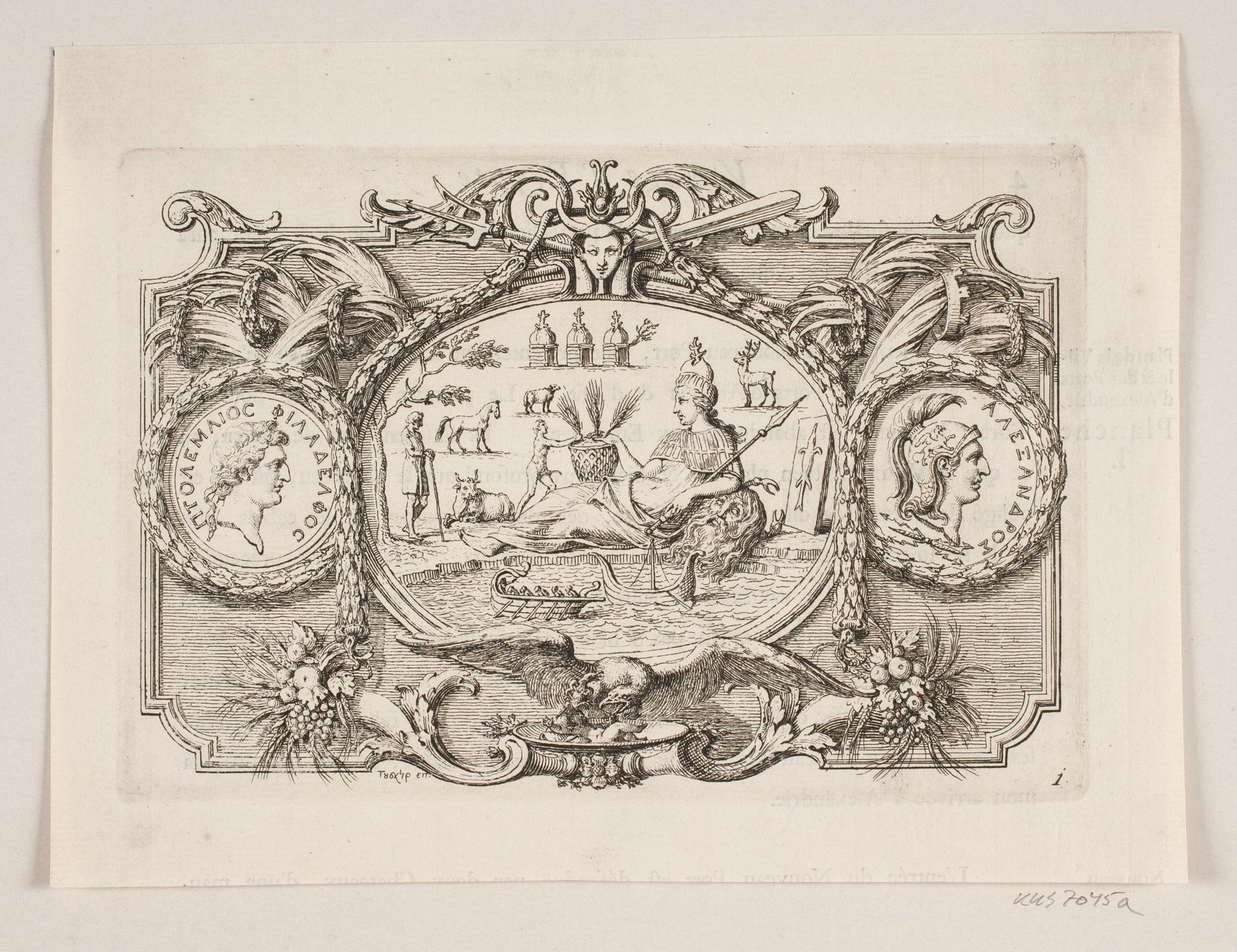 Vignet til Frederik Lodvig Norden, "Voyage d'Egypte et de Nubie", København 1755 by Marcus Tuscher