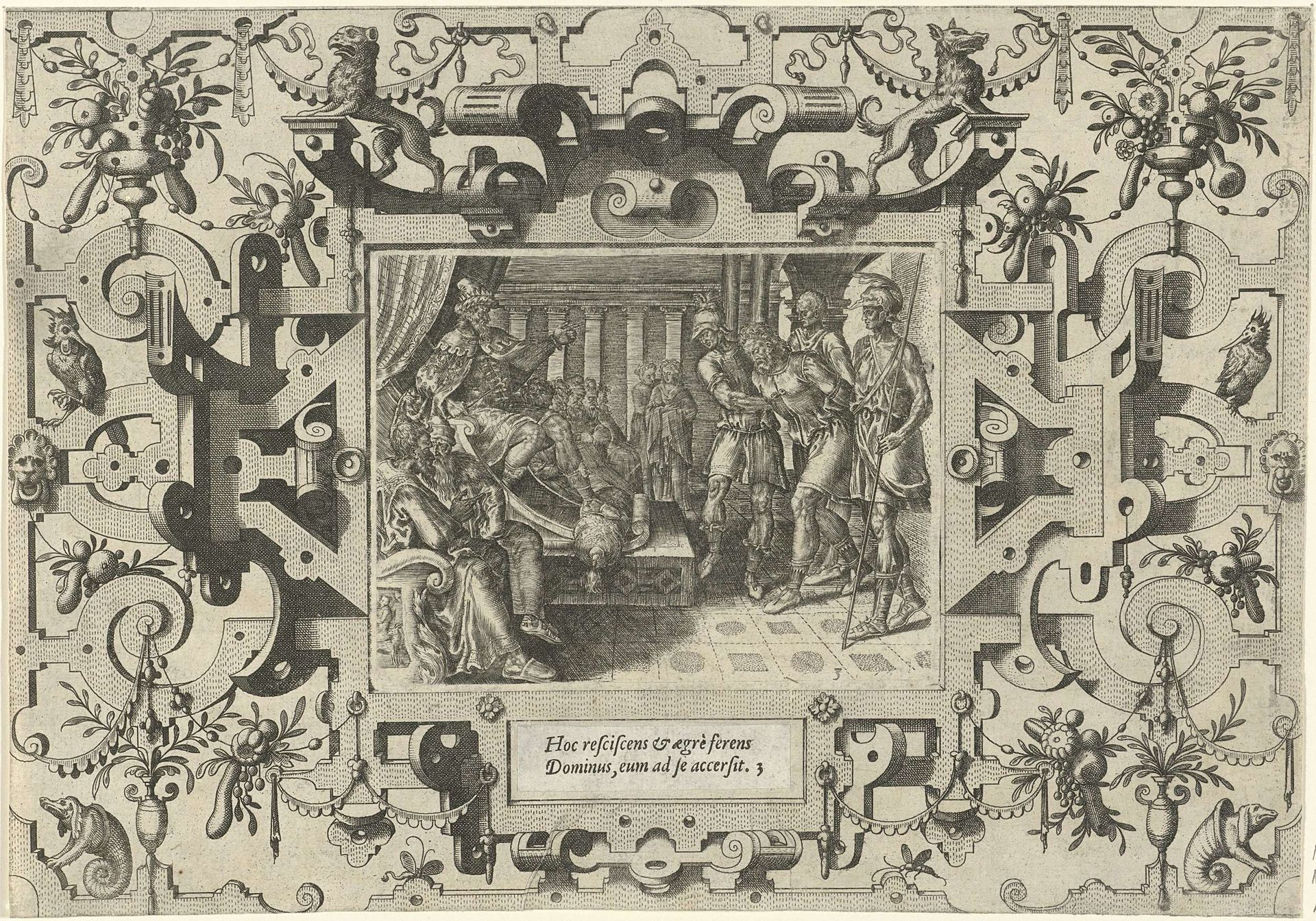 Onbarmhartige dienaar voorgeleid aan de koning by Anonymous