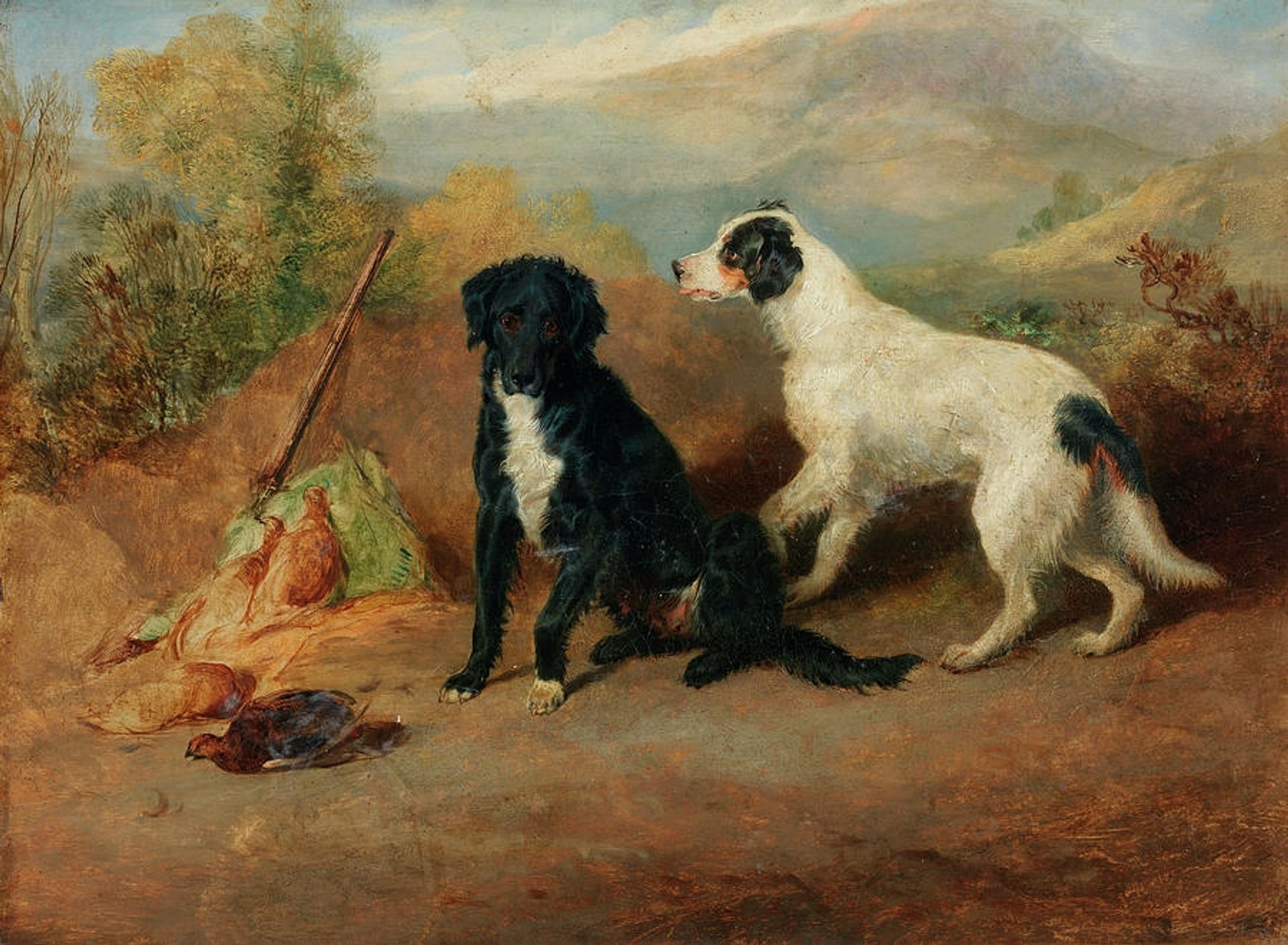 Mr Stott's favourite dogs by Edwin Henry Landseer
