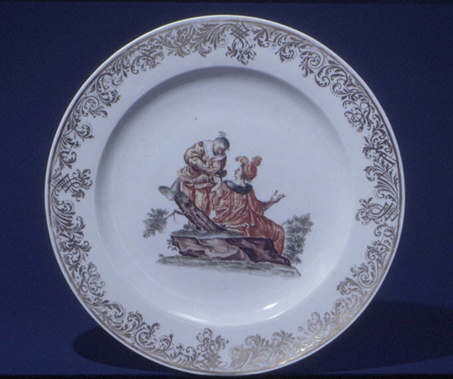 Plate (one of two) by Meissen Manufactory